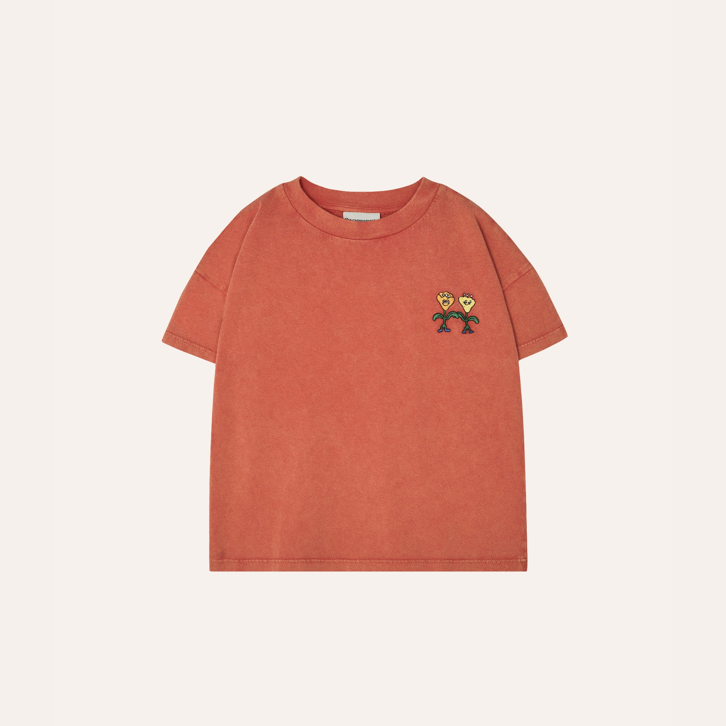 Boys & Girls Red Cotton T-Shirt