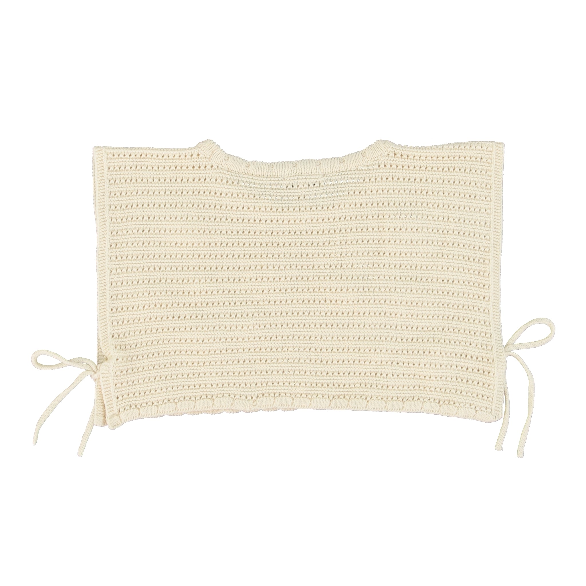 Girls Beige Knit Vest