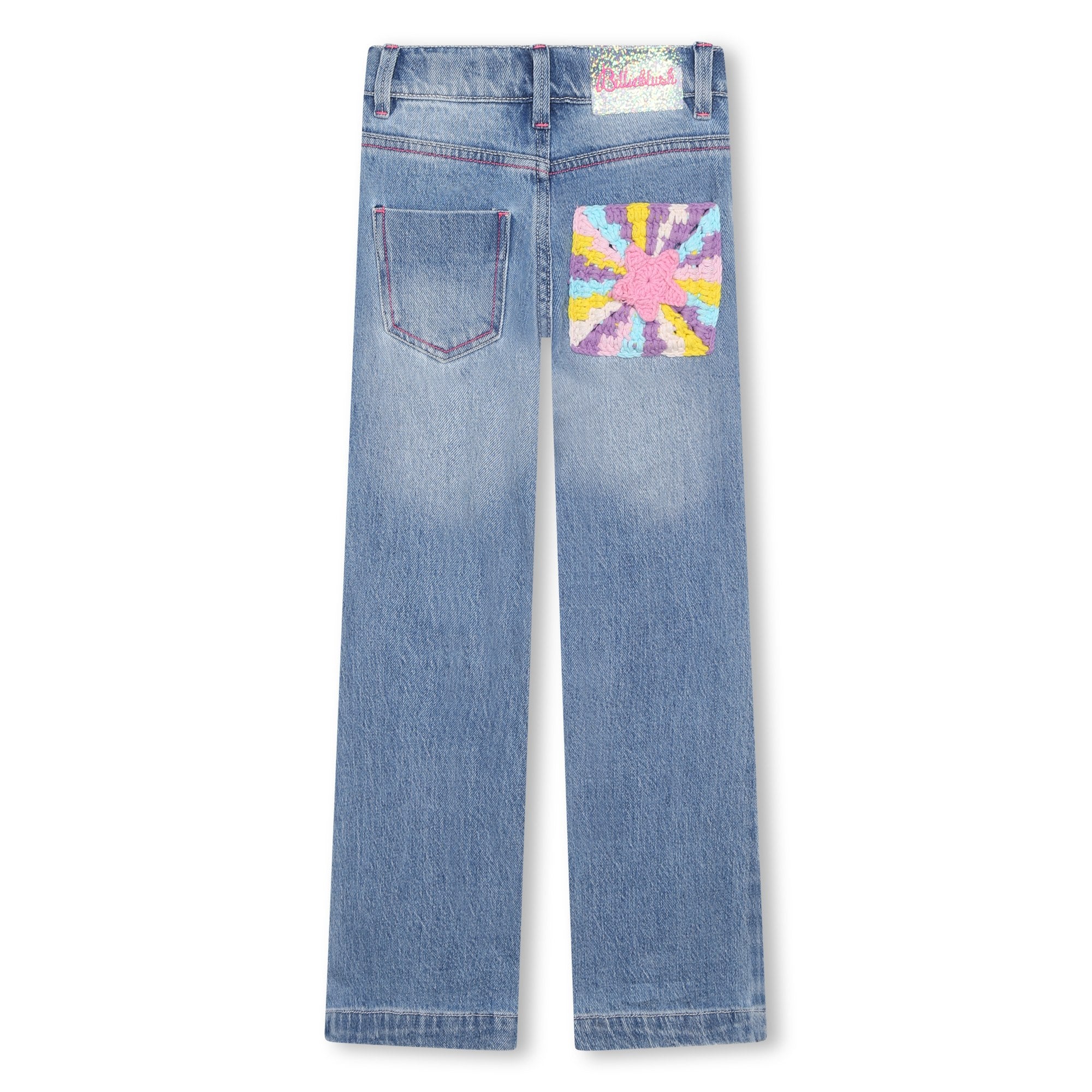 Girls Blue Denim Trousers