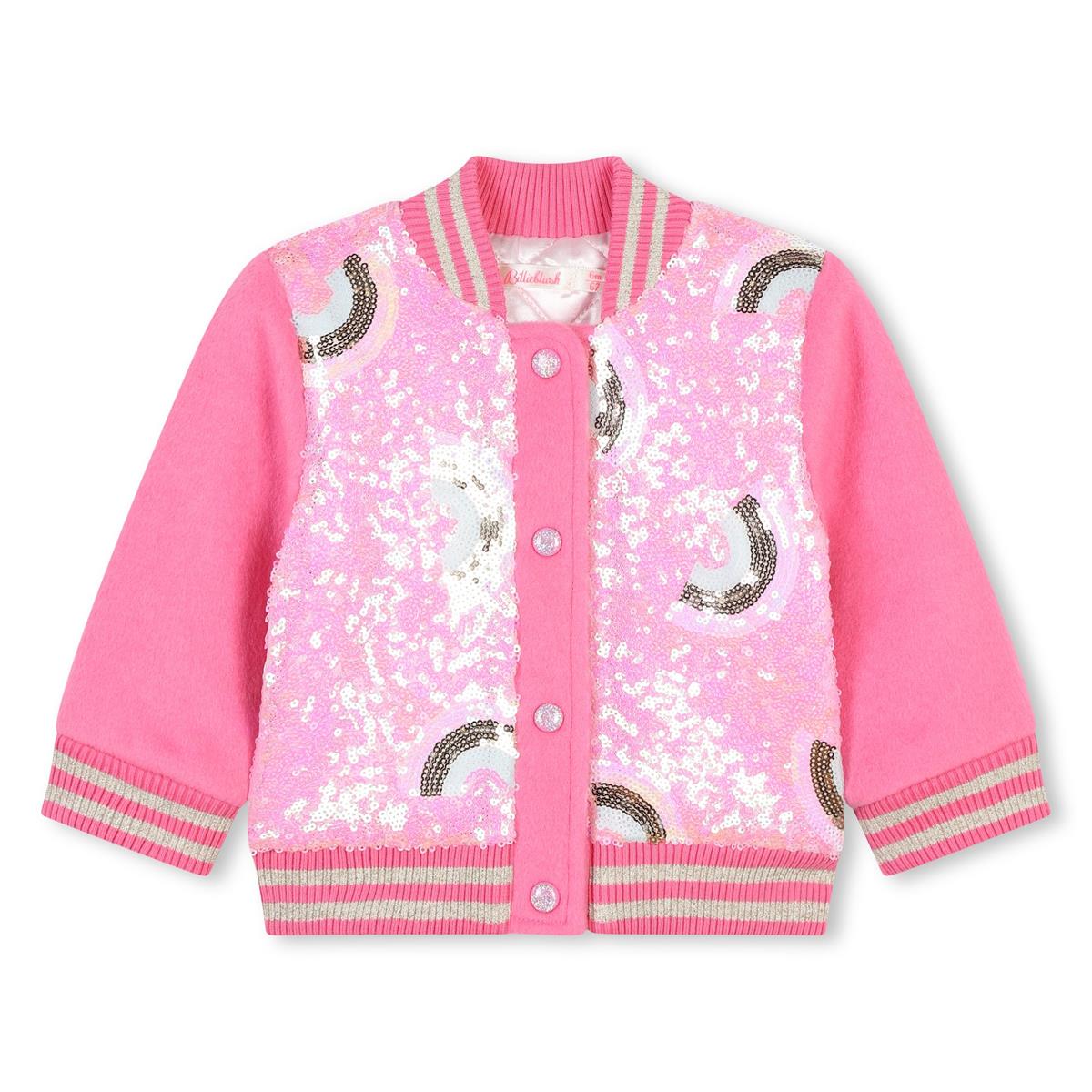 Baby Girls Pink Sequins Jacket