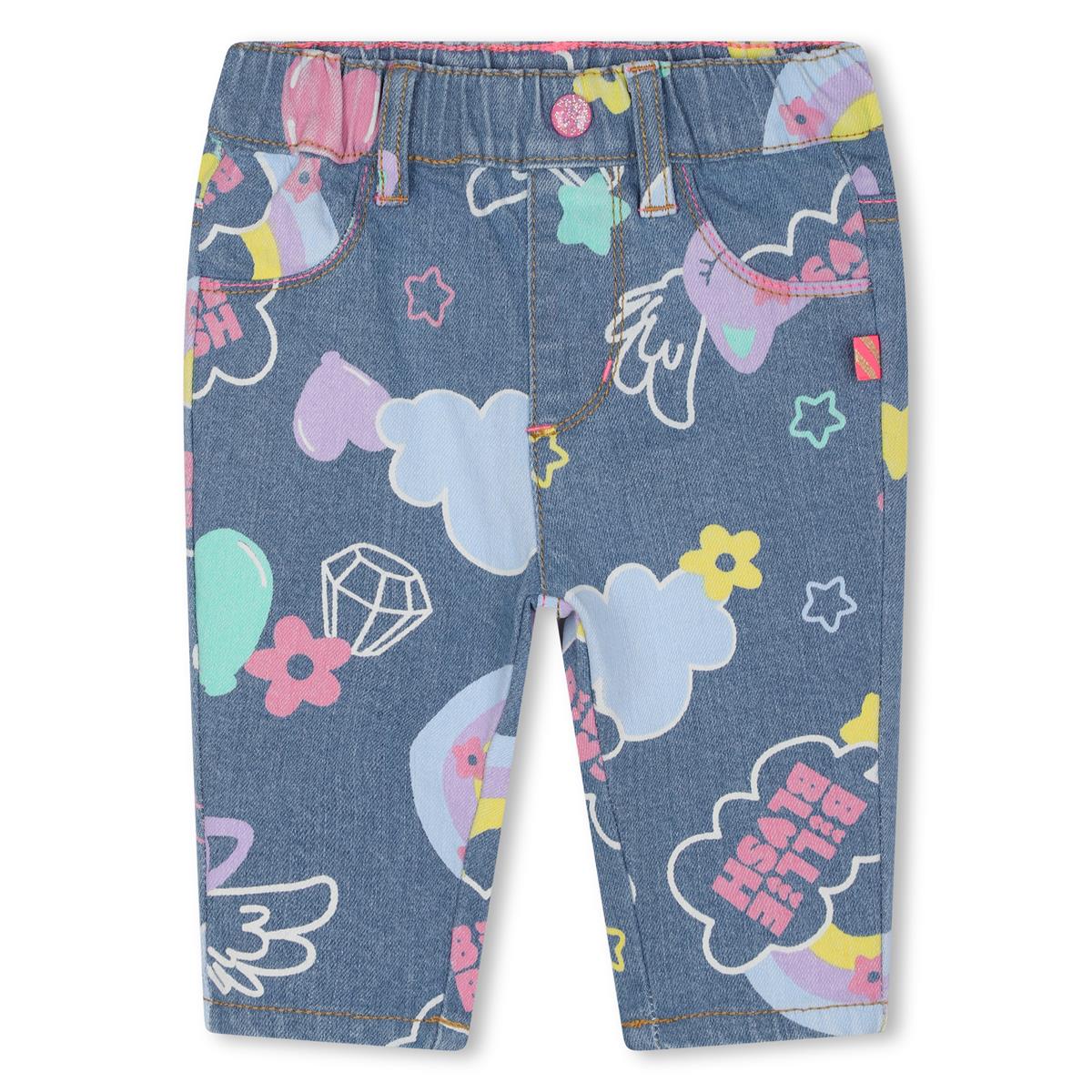 Baby Girls Blue Denim Trousers