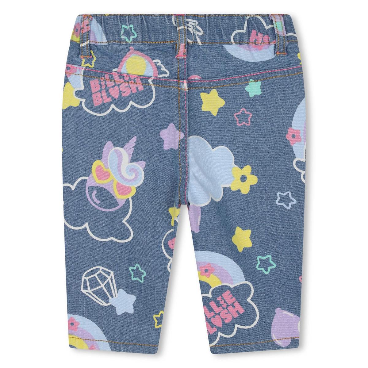 Baby Girls Blue Denim Trousers