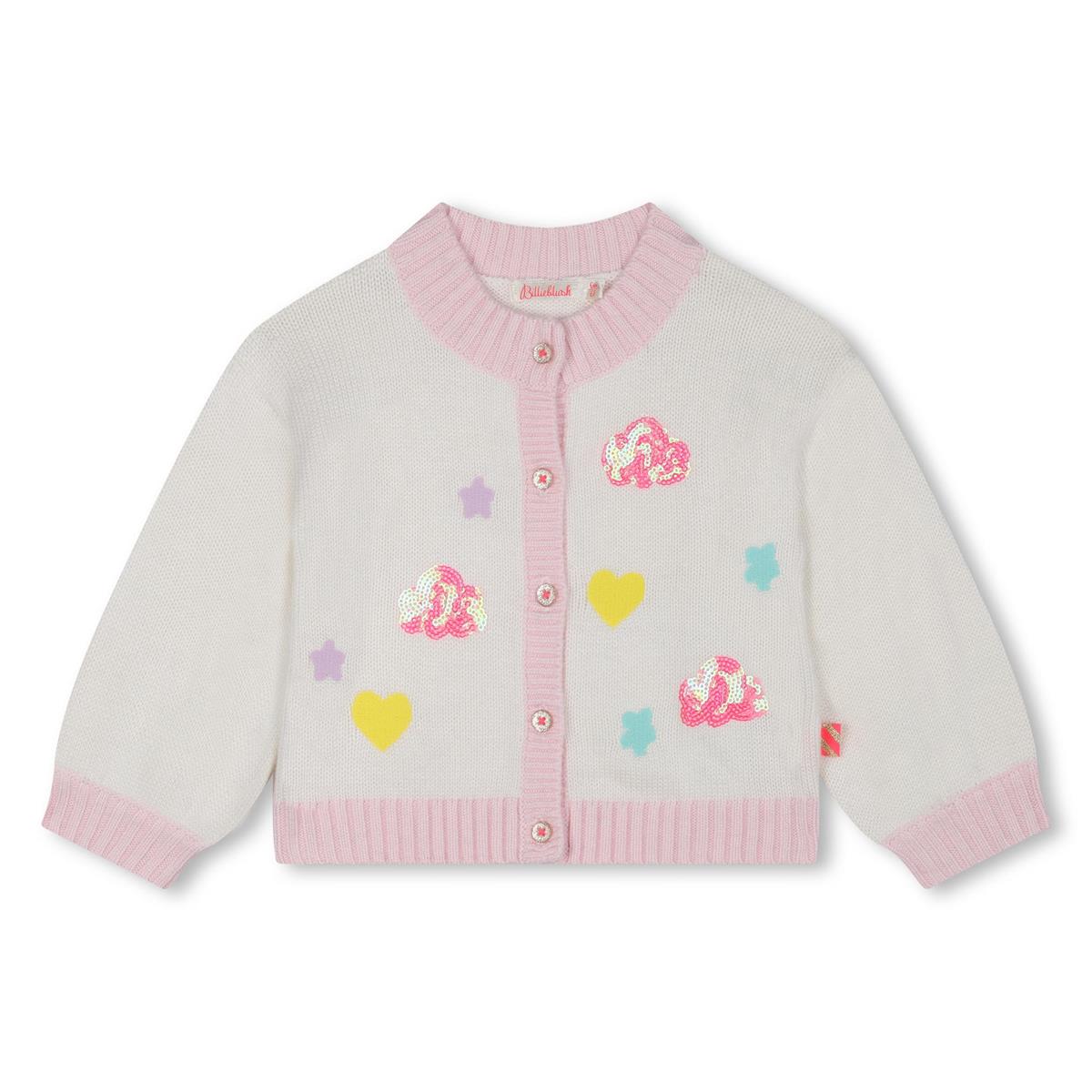 Baby Girls White Knit Cardigan