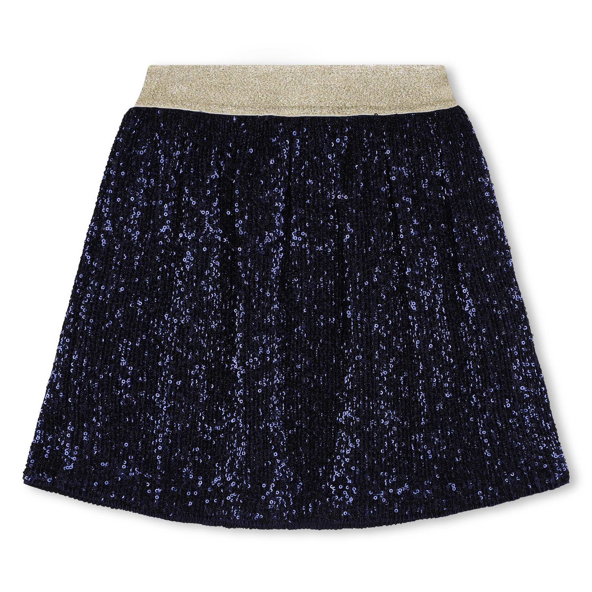 Girls Blue Gliter Skirts