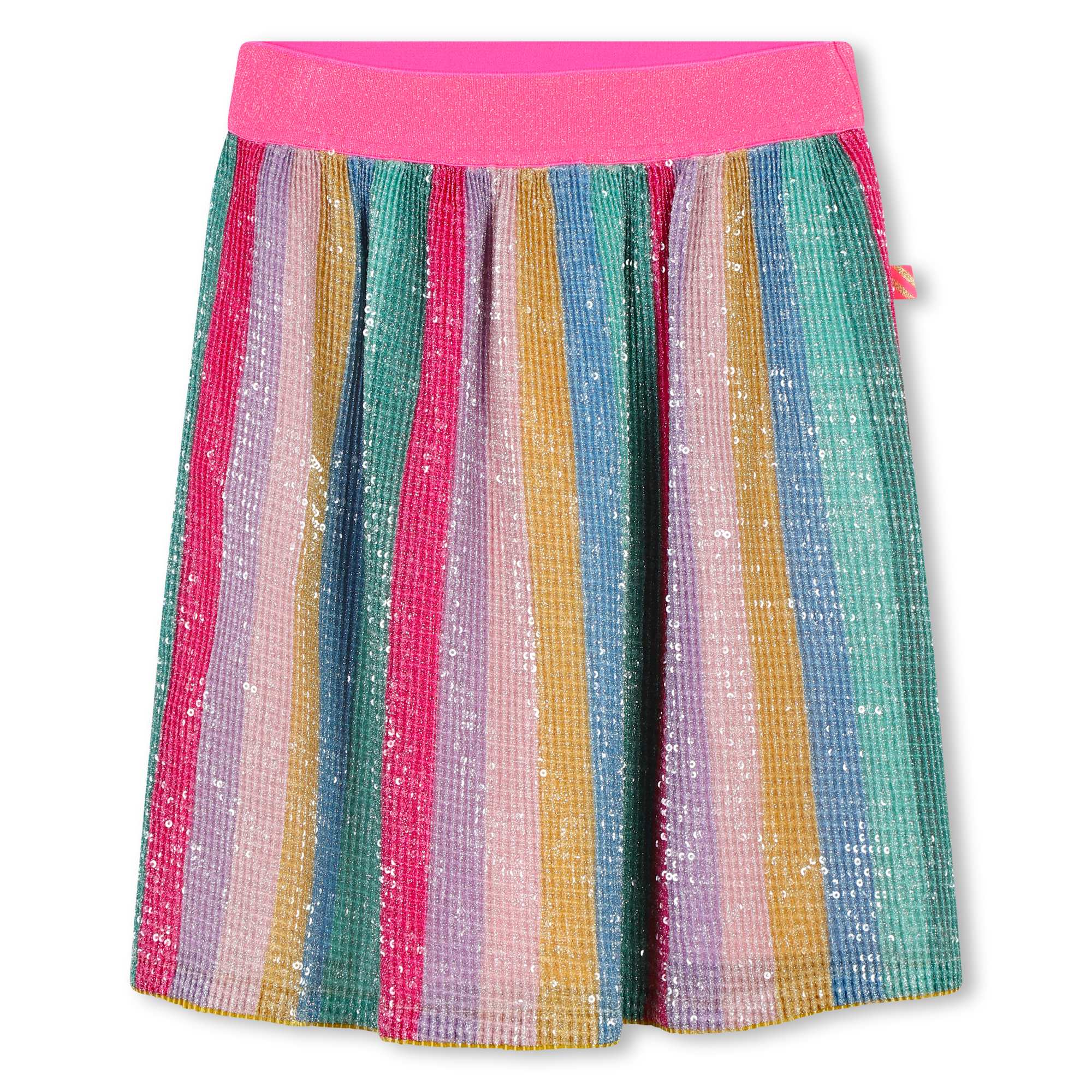 Girls Multicolor Stripes Skirt