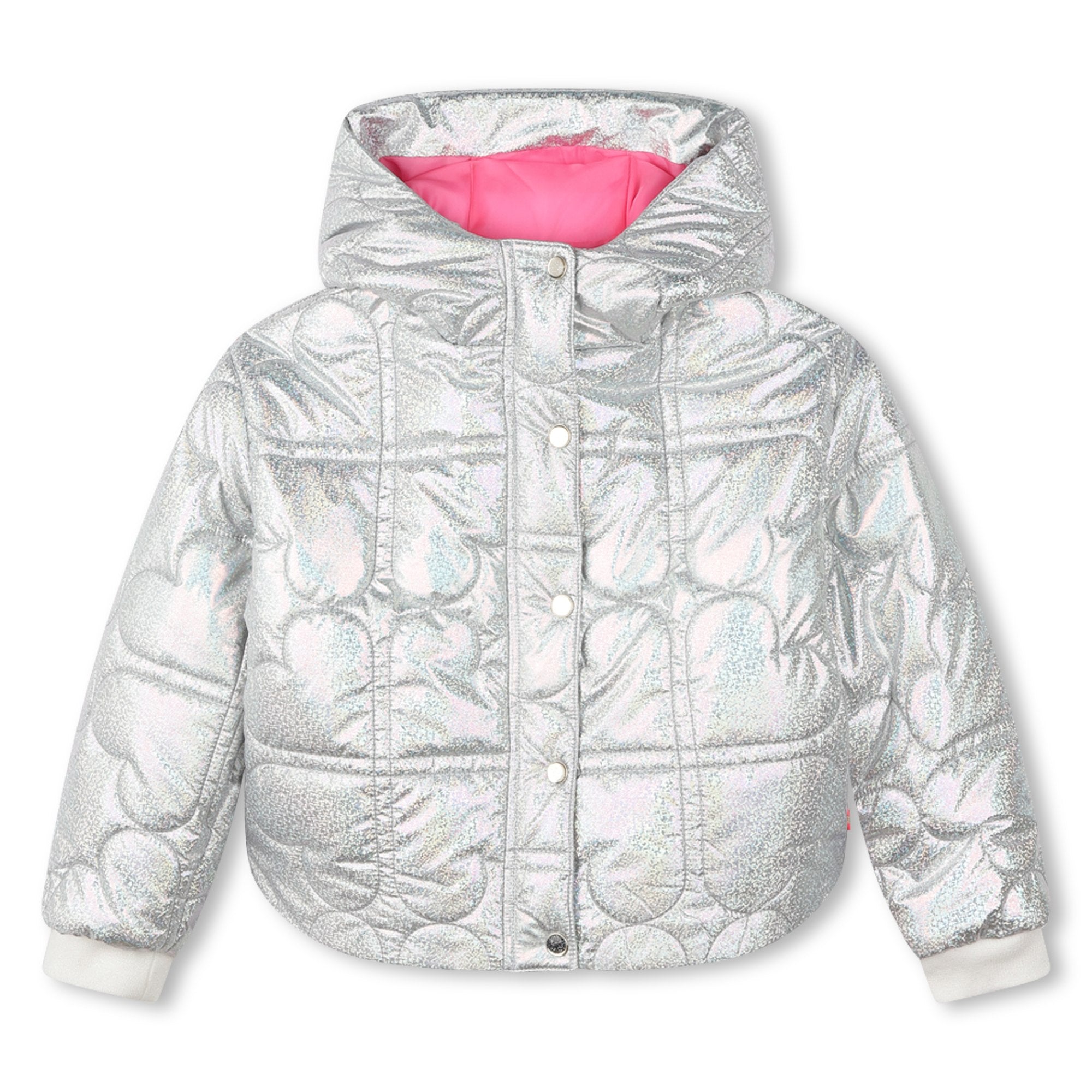 Girls Silver Padded Jacket