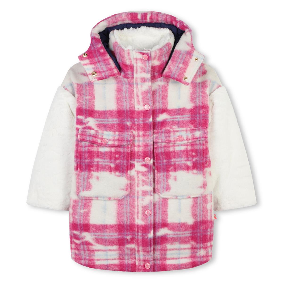 Girls Pink Padded Coat