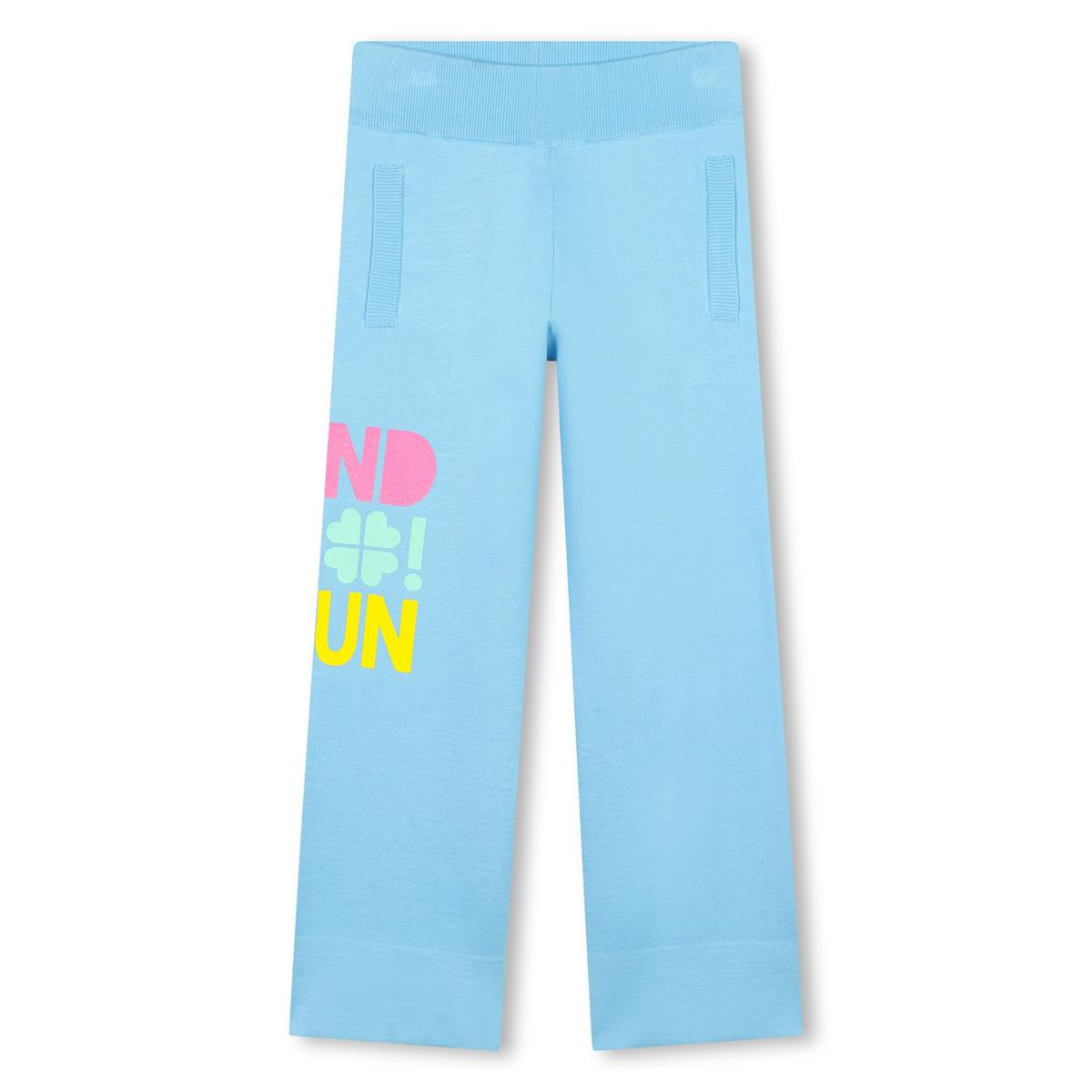 Girls Blue Cotton Trousers