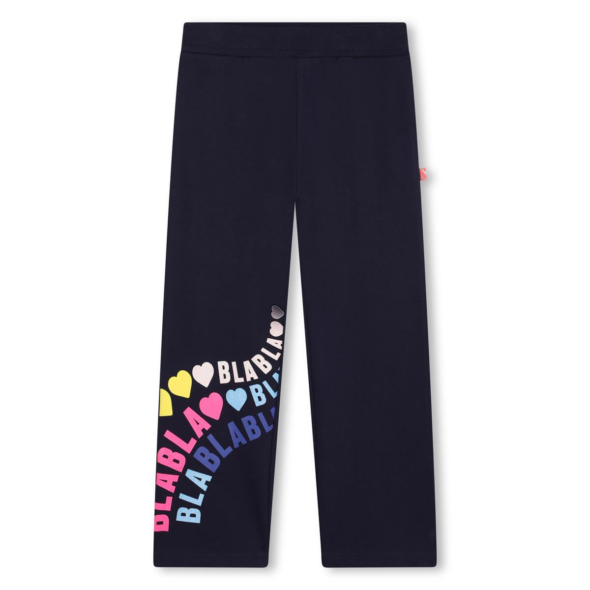 Girls Dark Blue Cotton Trousers