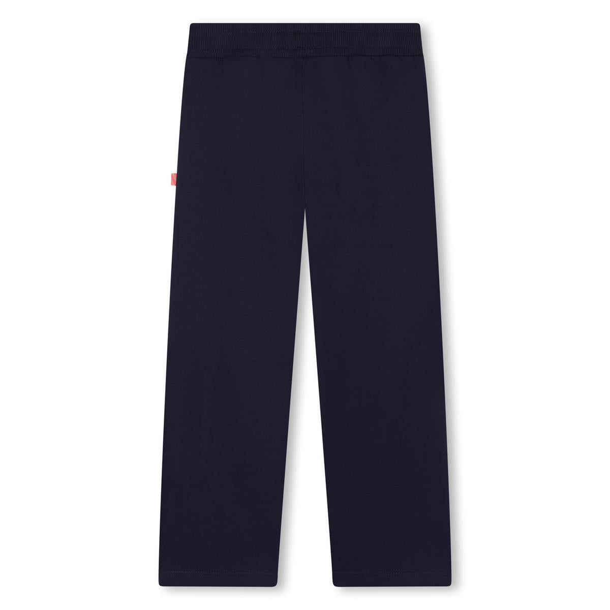 Girls Dark Blue Cotton Trousers