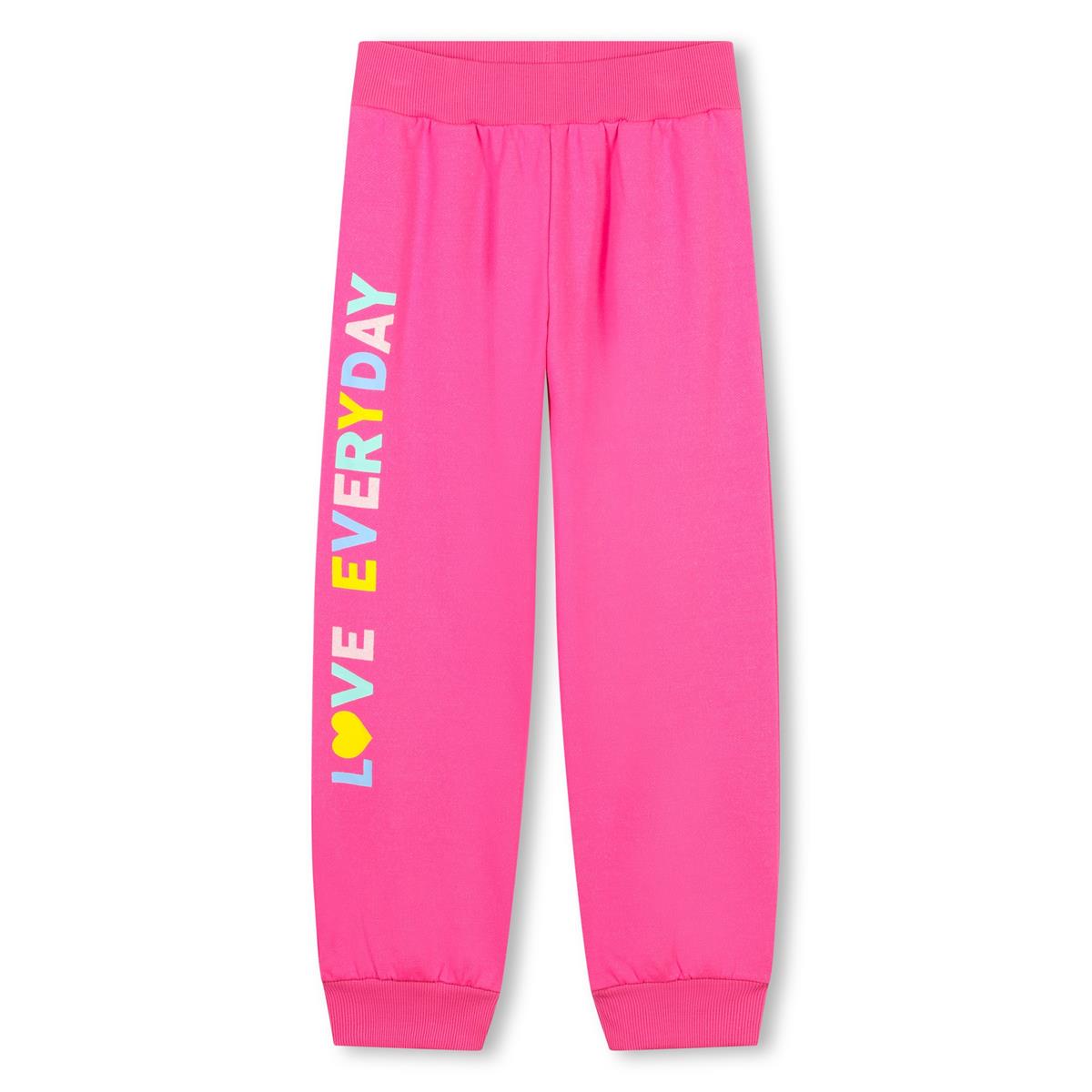 Girls Pink Logo Trousers