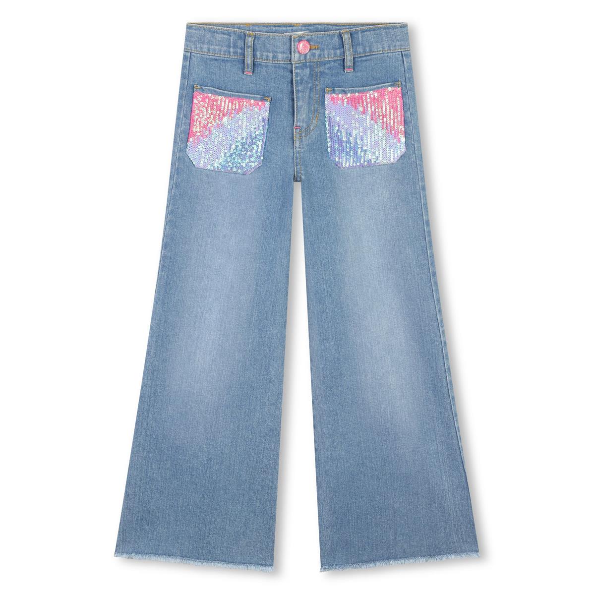 Girls Blue Denim Trousers