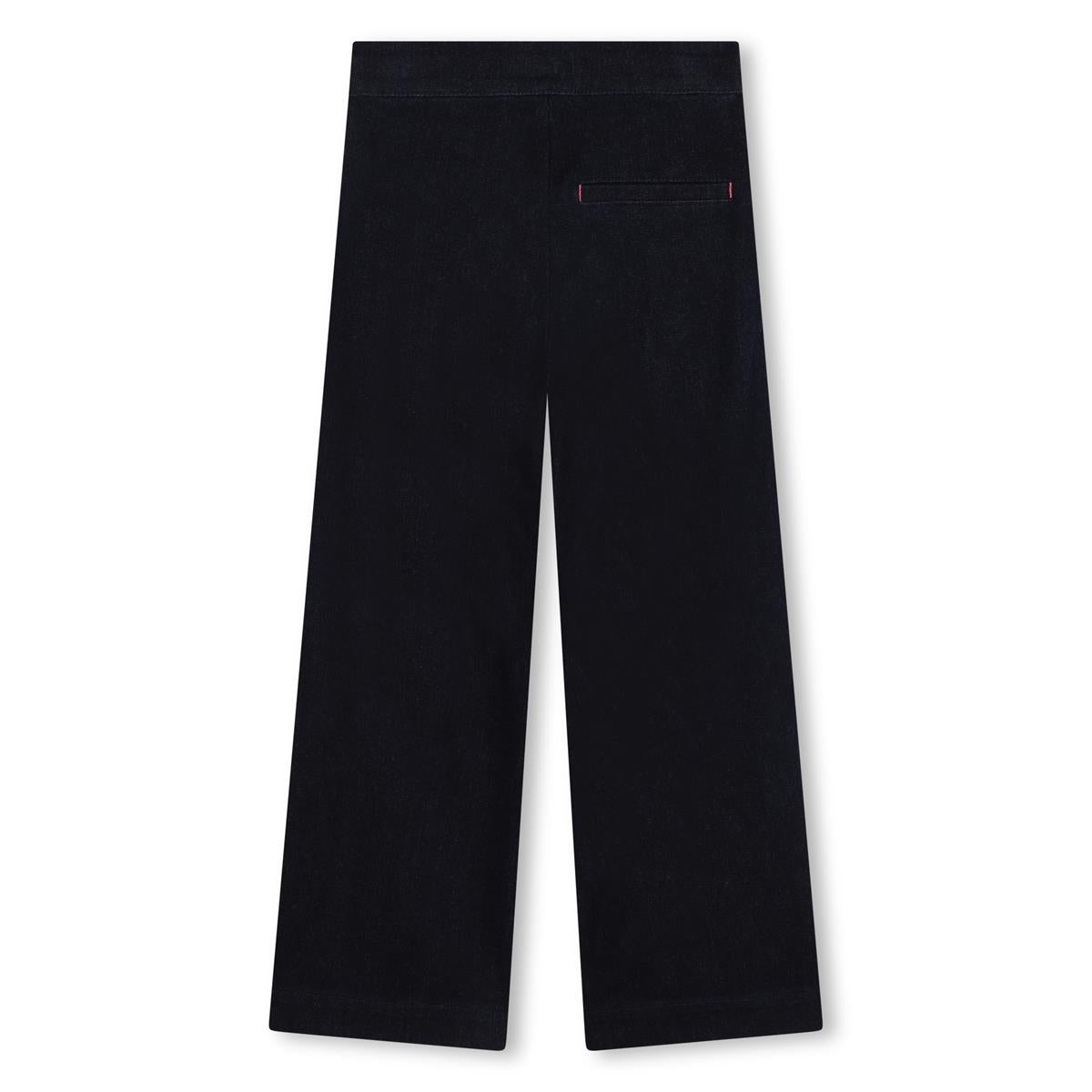 Girls Dark Blue Denim Trousers