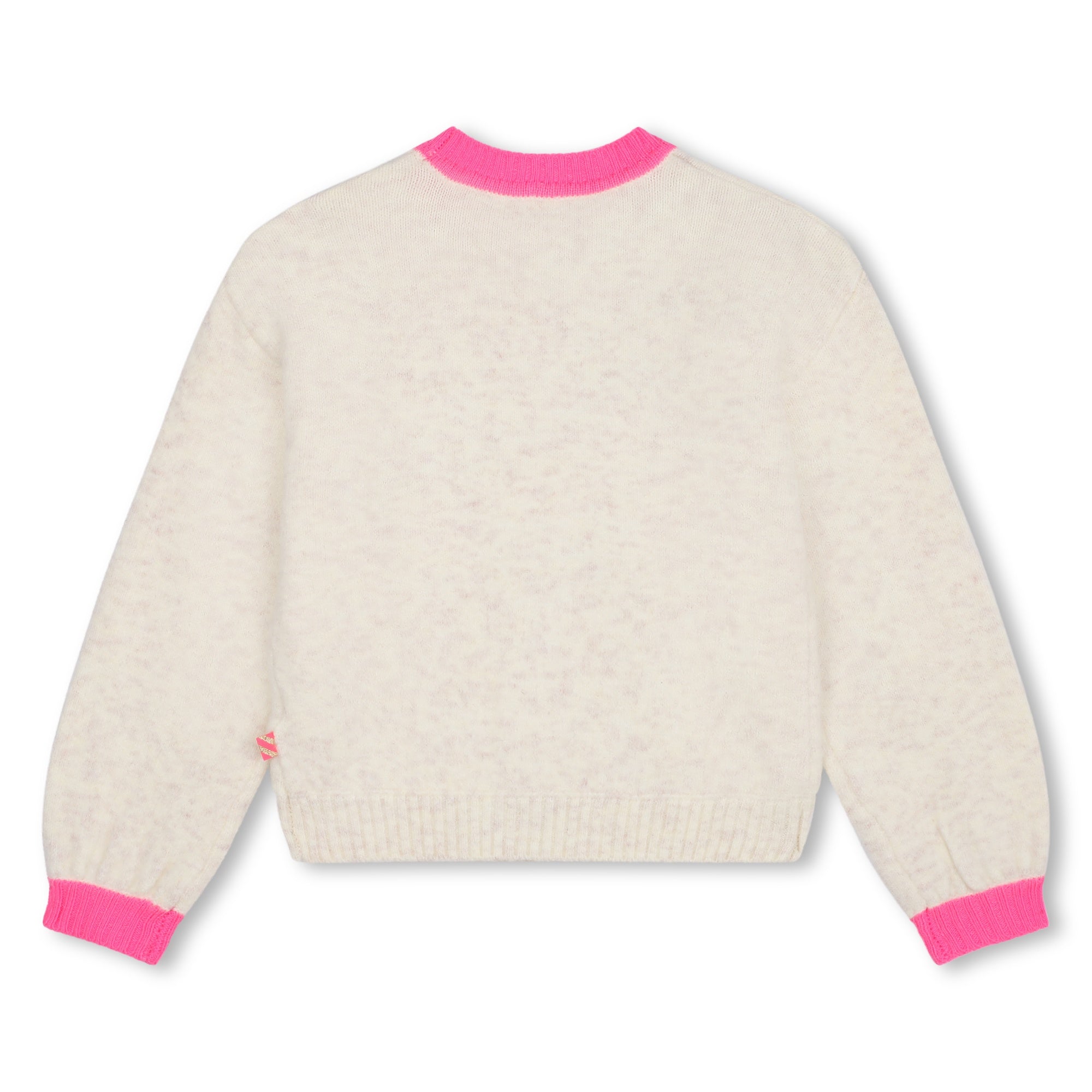 Girls Beige Sequins Sweaters