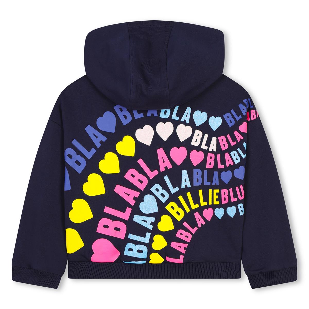 Girls Dark Blue Cotton Sweatshirt