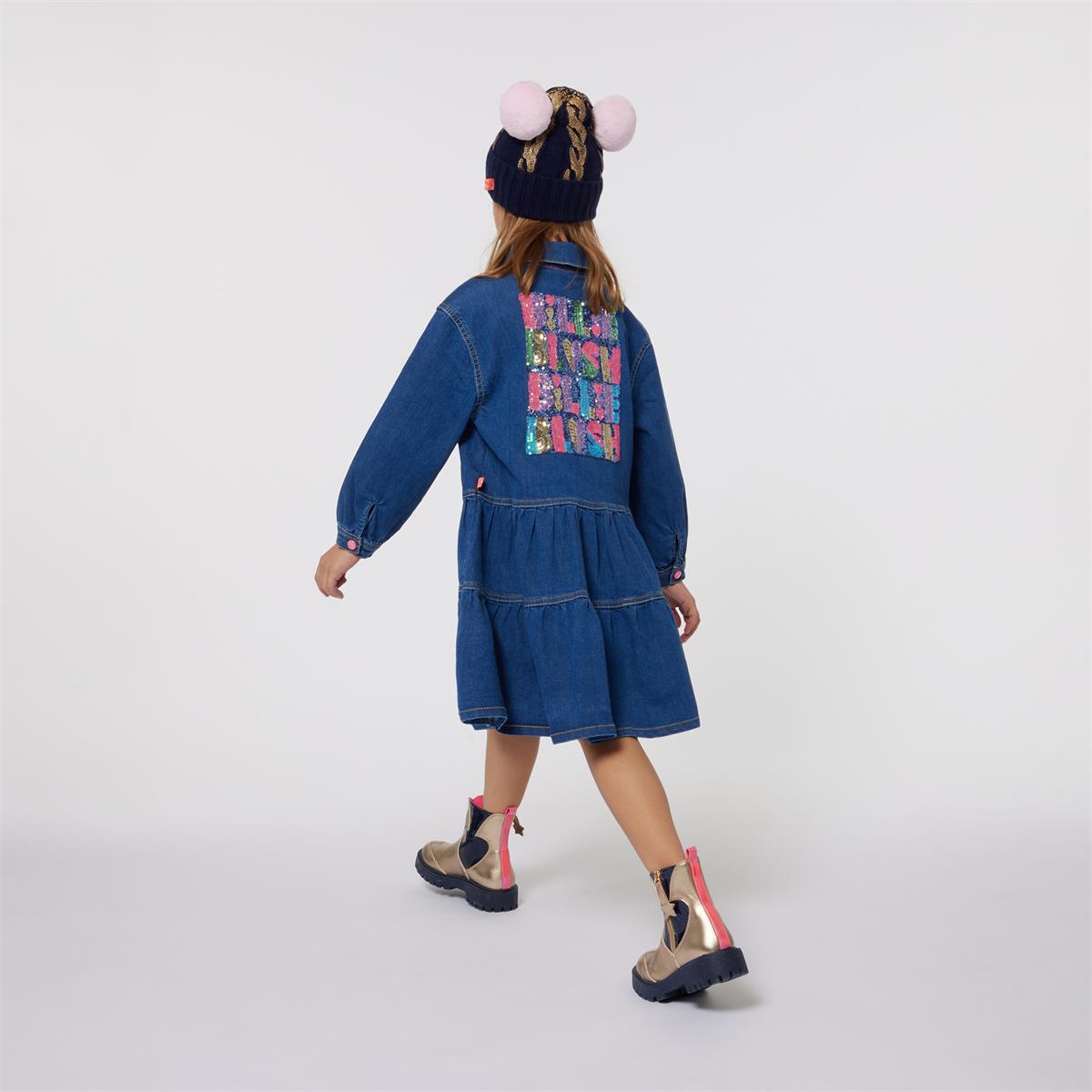 Girls Blue Denim Dress