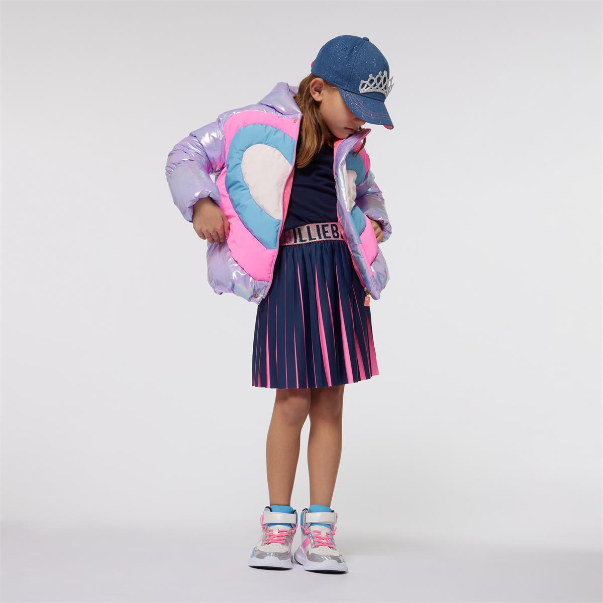 Girls Violet Padded Jacket