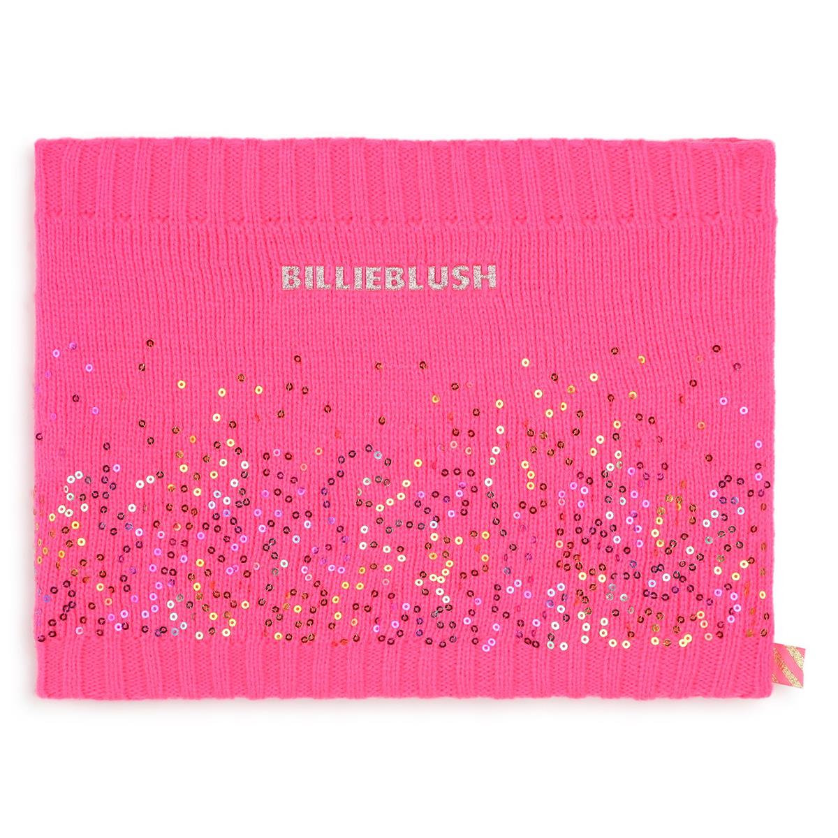 Girls Pink Sequin Scarf