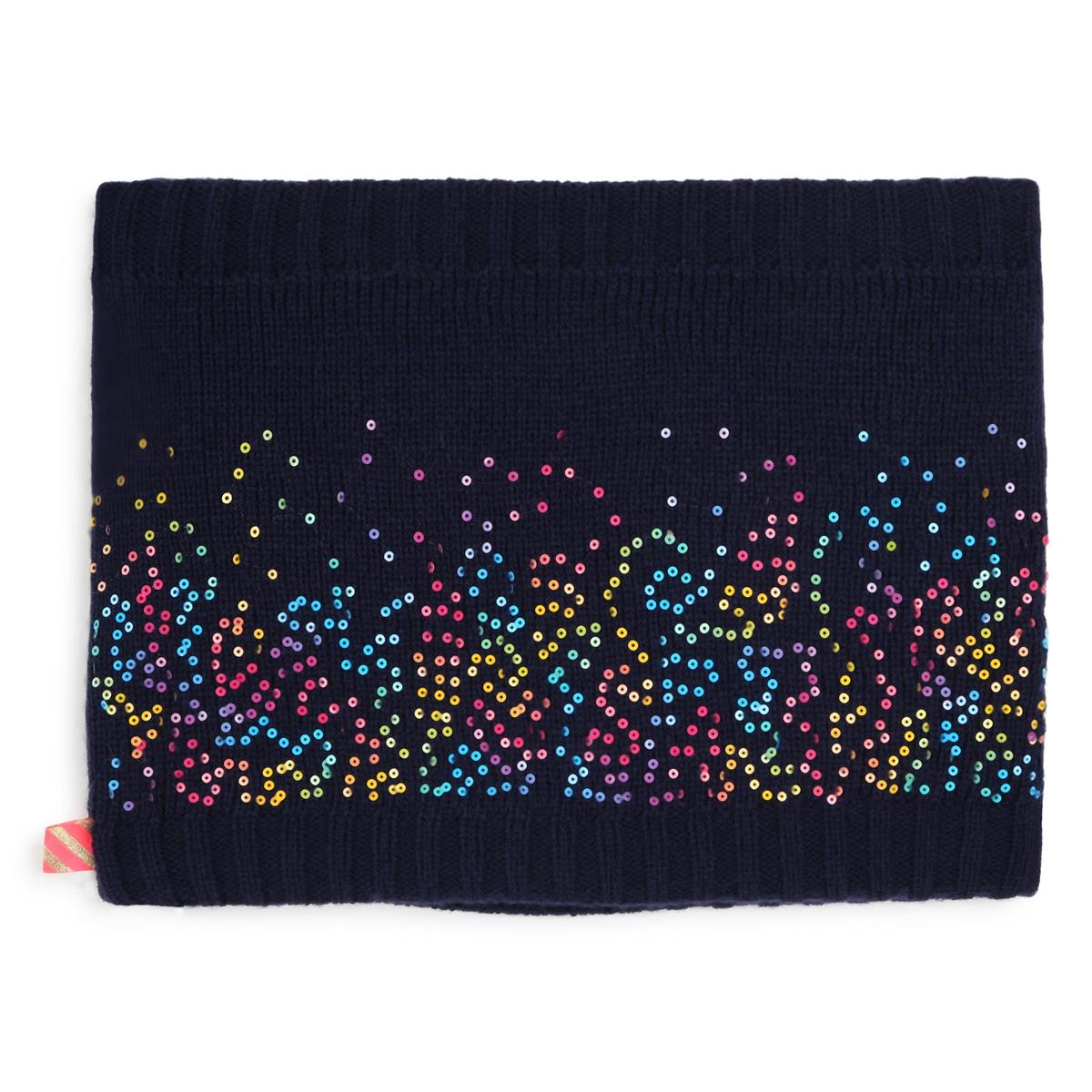 Girls Blue Sequin Scarf