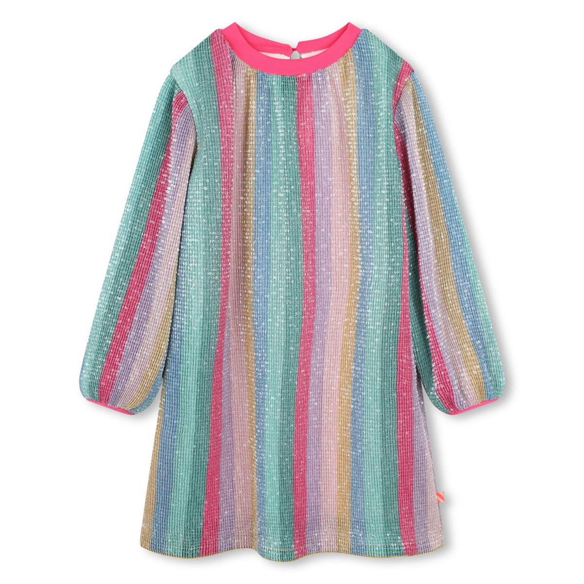 Girls Multicolor Stripes Dress