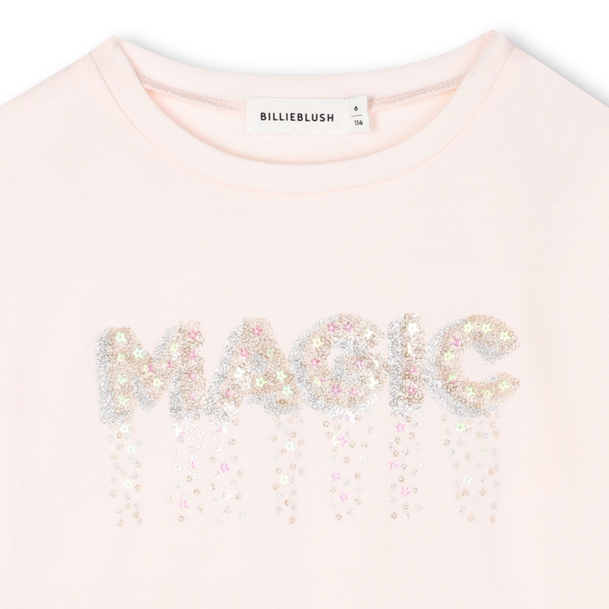 Girls Pale Pink Cotton T-Shirt