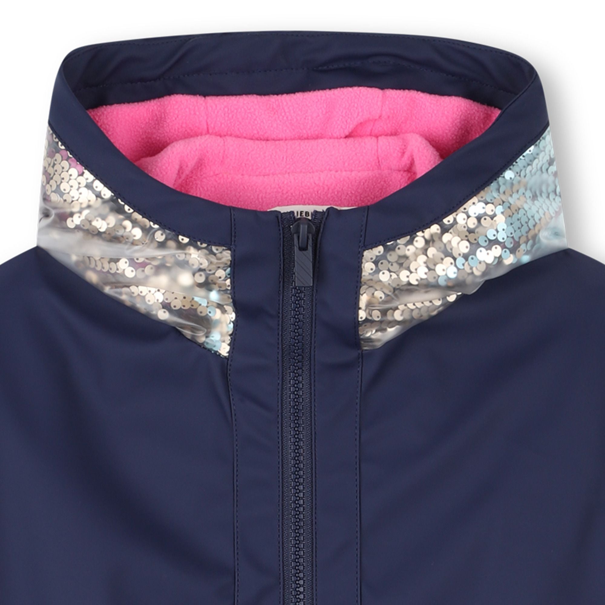 Girls Dark Blue Padded Coat