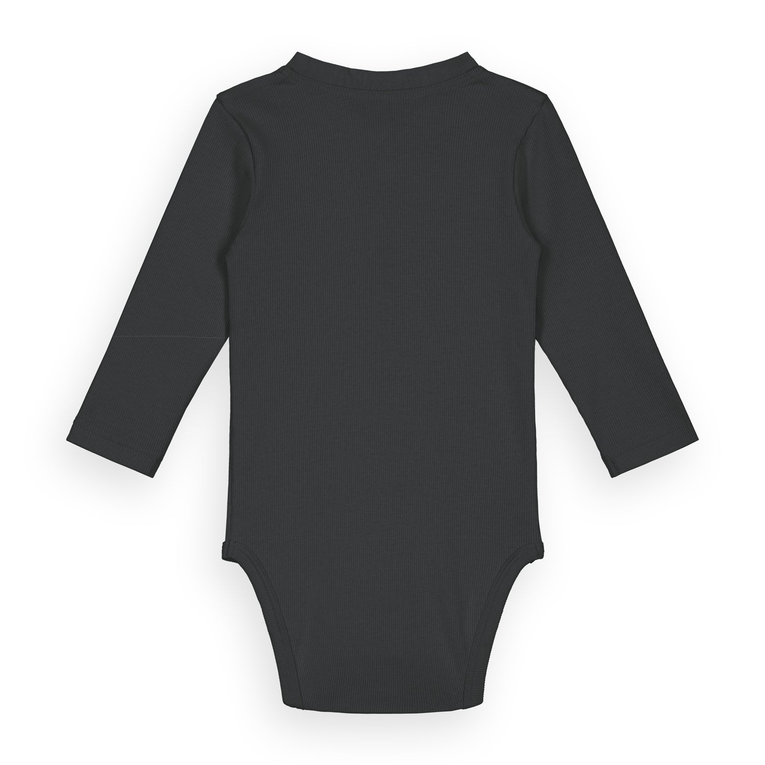 Baby Boys & Girls Black Cotton Babysuit