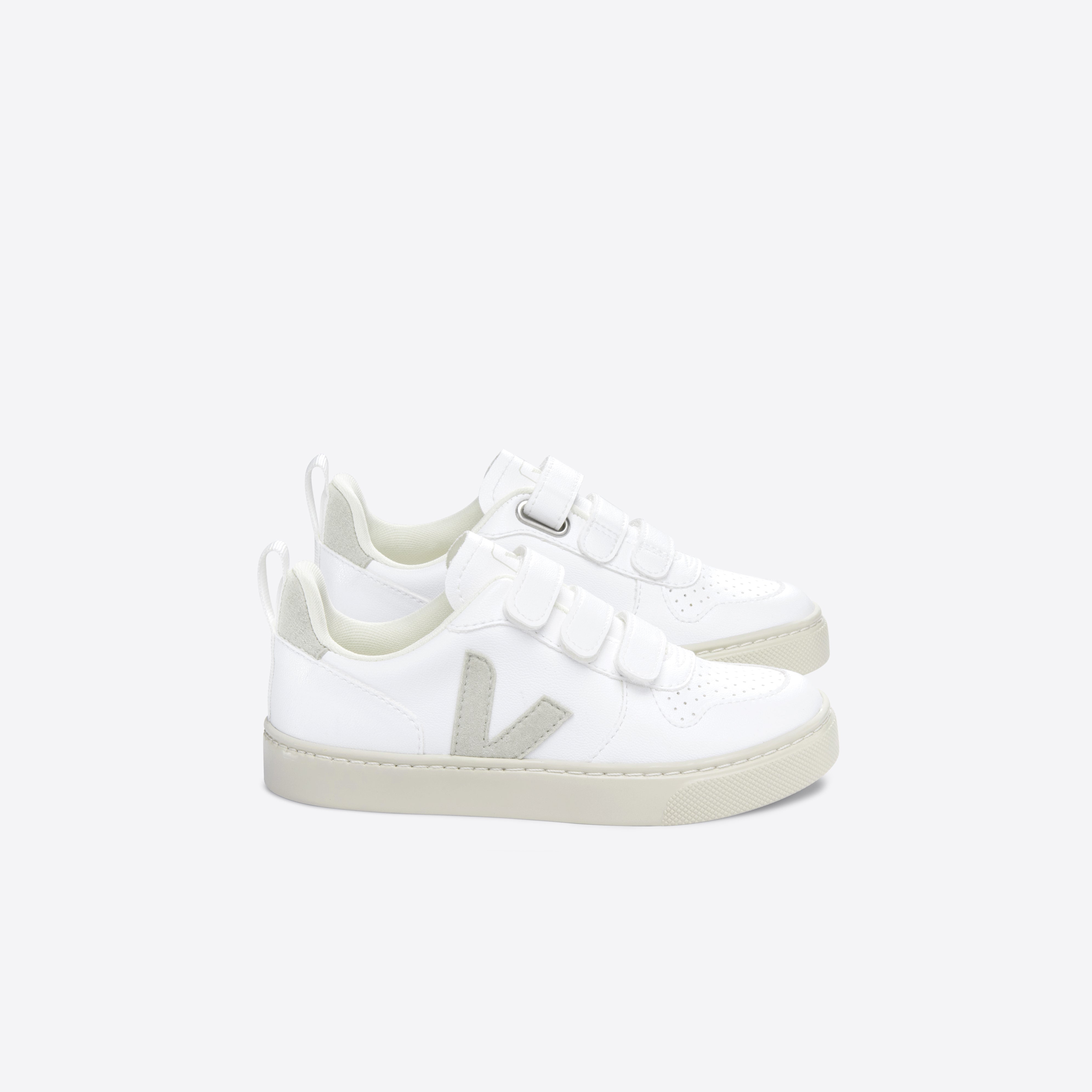 Boys & Girls White "SMALL V-10 CWL" Shoes