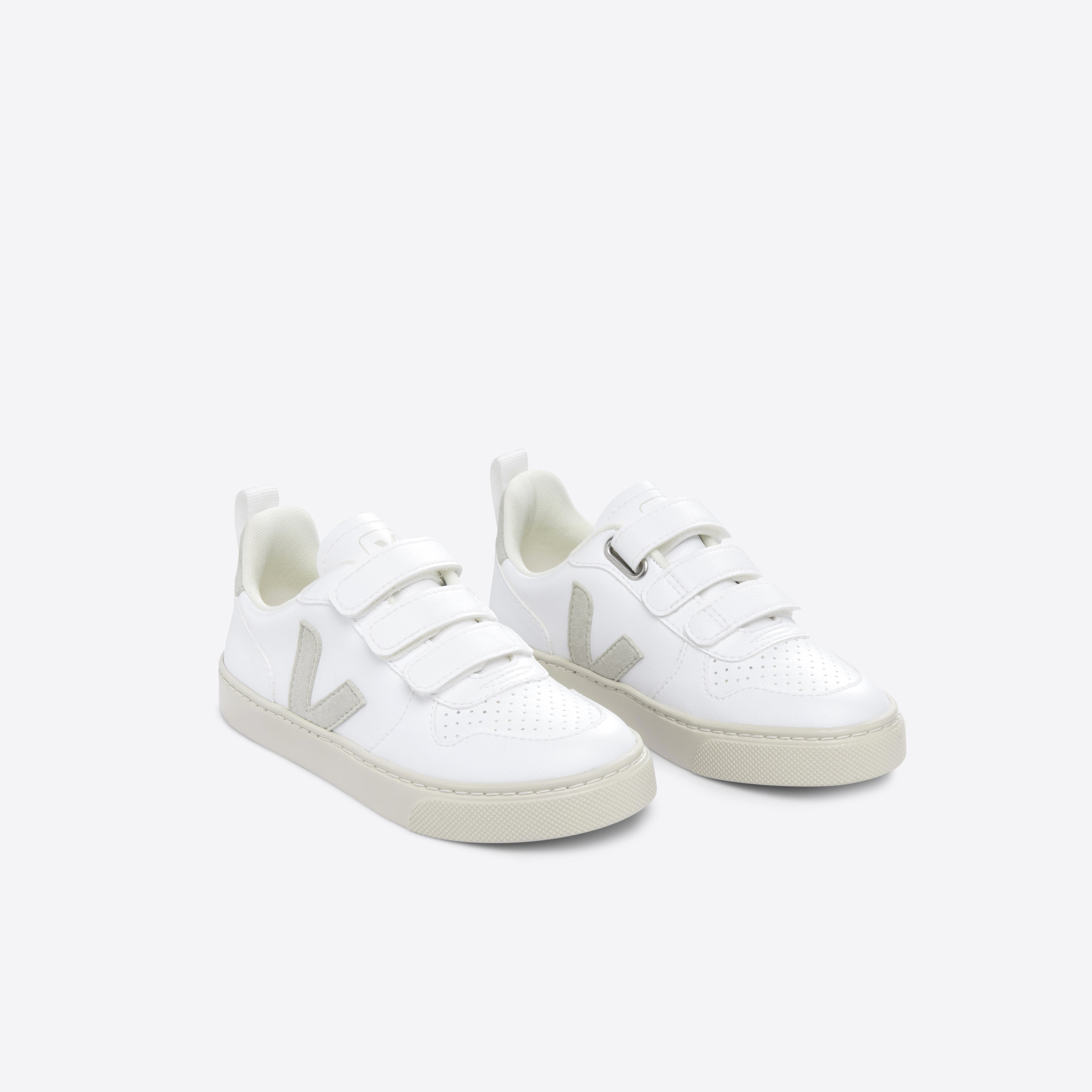 Boys & Girls White "SMALL V-10 CWL" Shoes