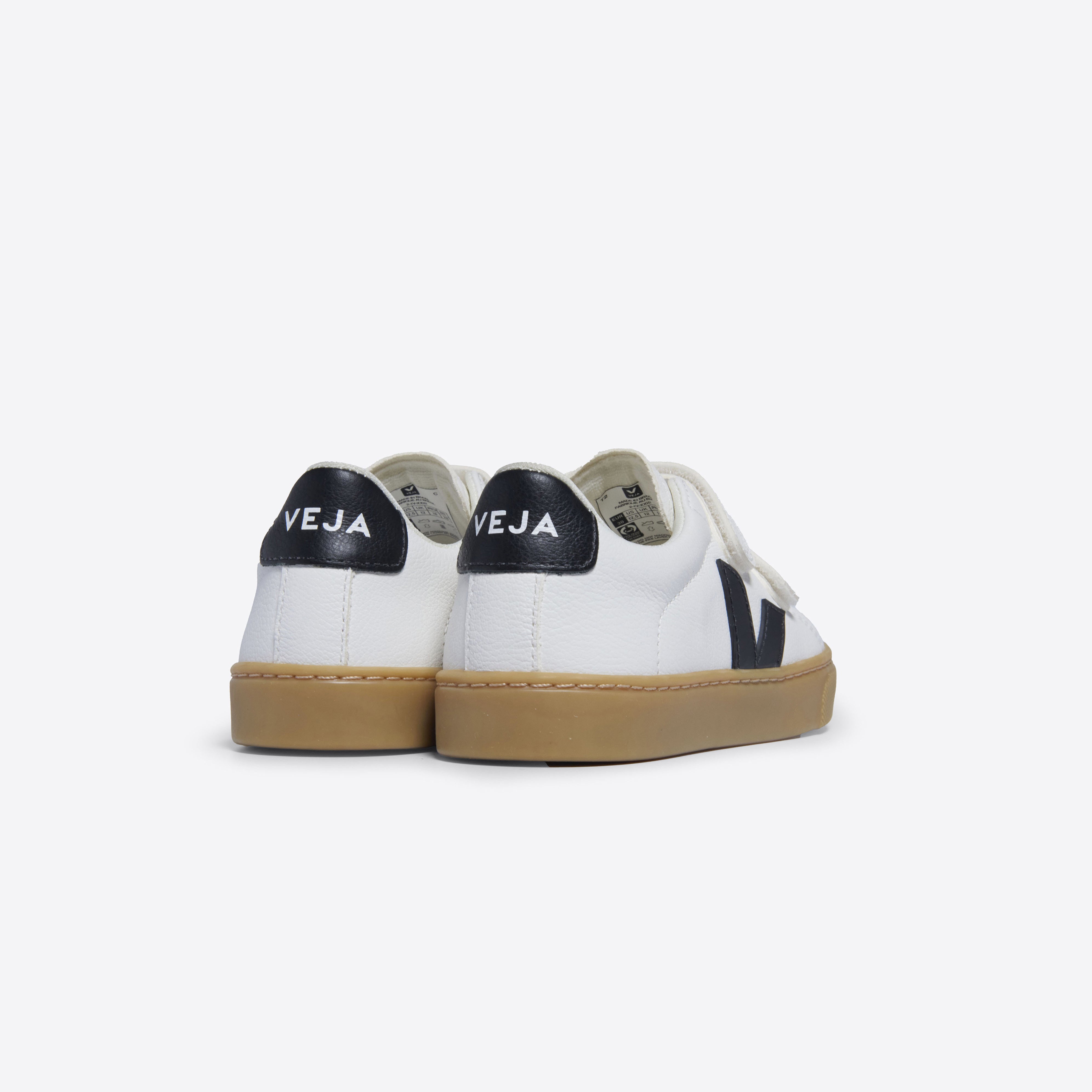 Boys & Girls Black "SMALL ESPLAR" Velcro Shoes