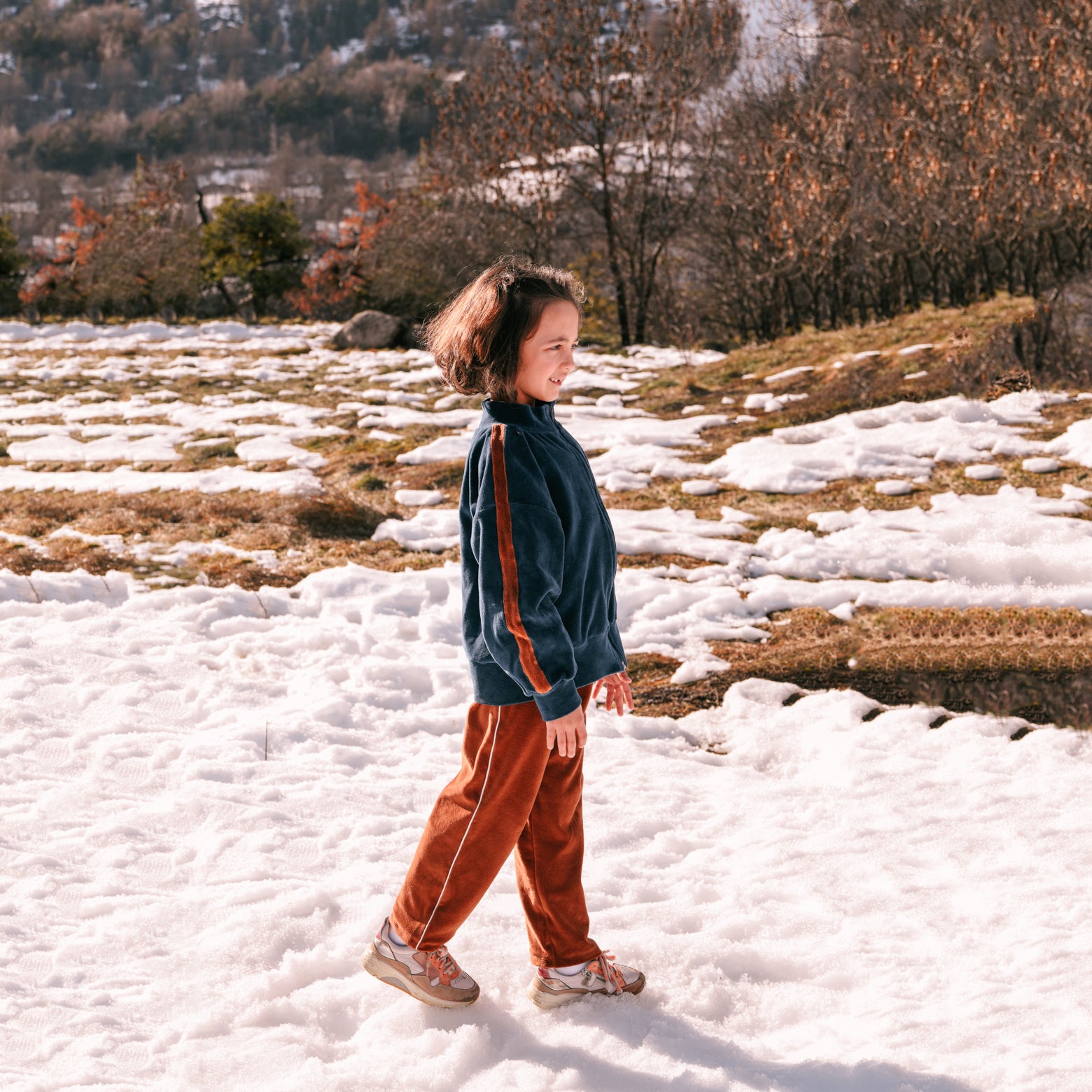 Boys & Girls Caramel Velvet Trousers