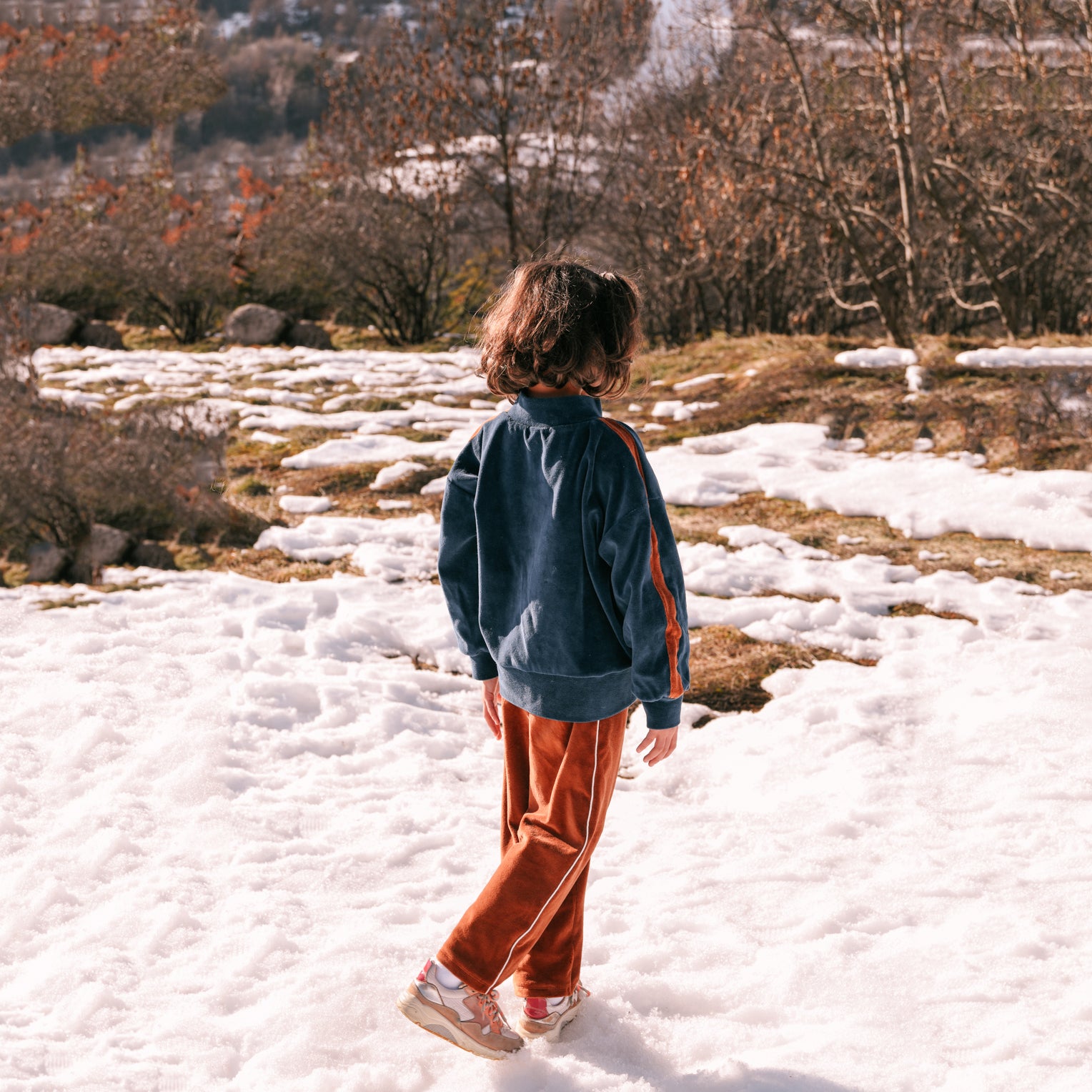 Boys & Girls Caramel Velvet Trousers