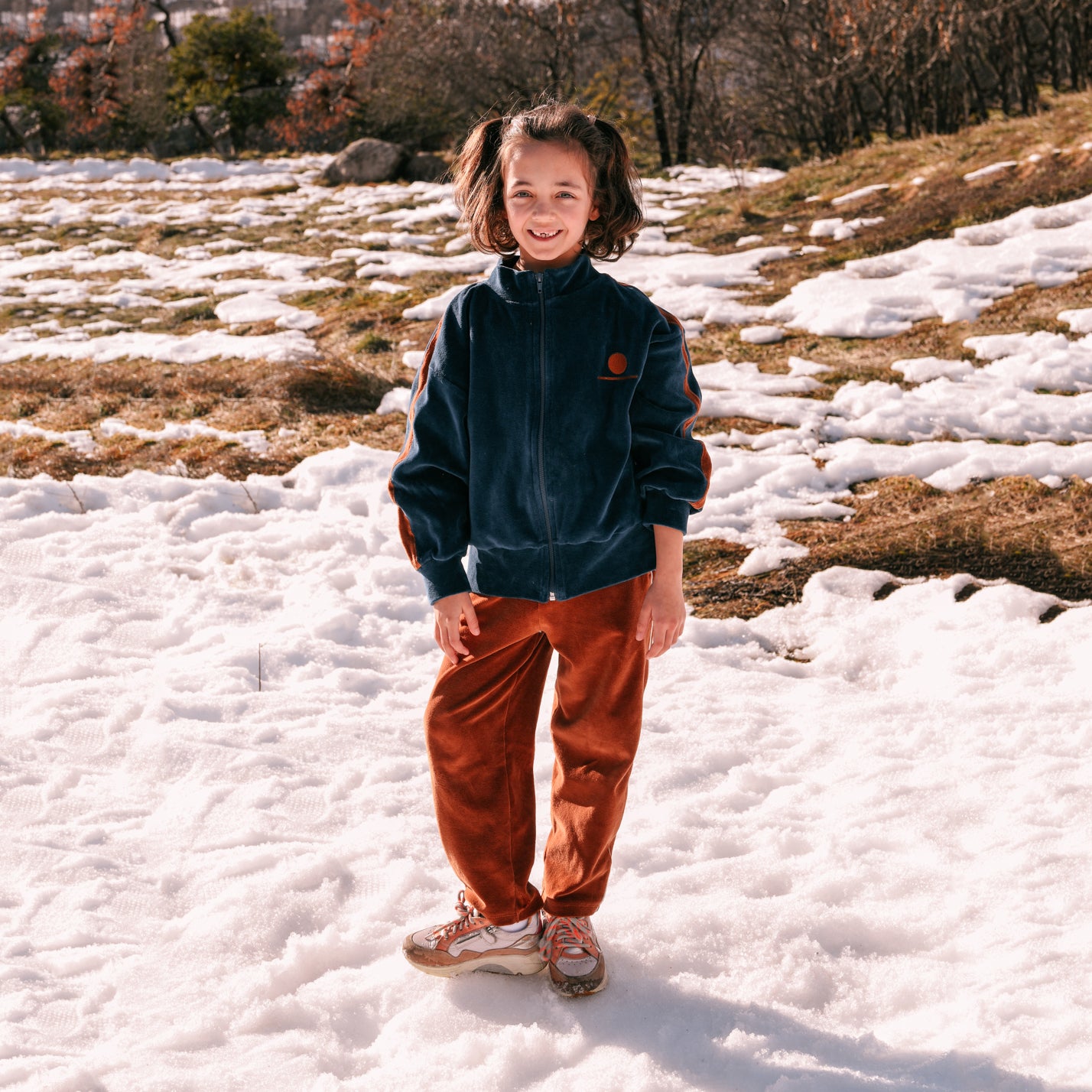 Boys & Girls Caramel Velvet Trousers