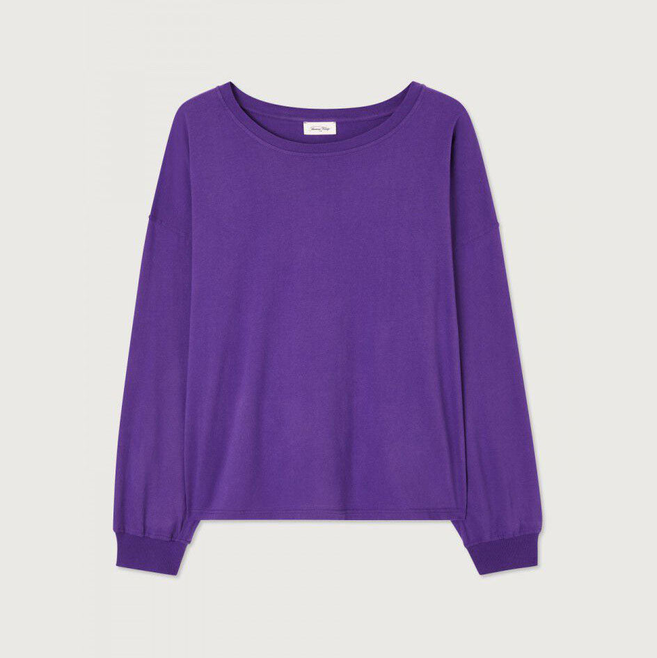 Women Purple Cotton T-Shirt