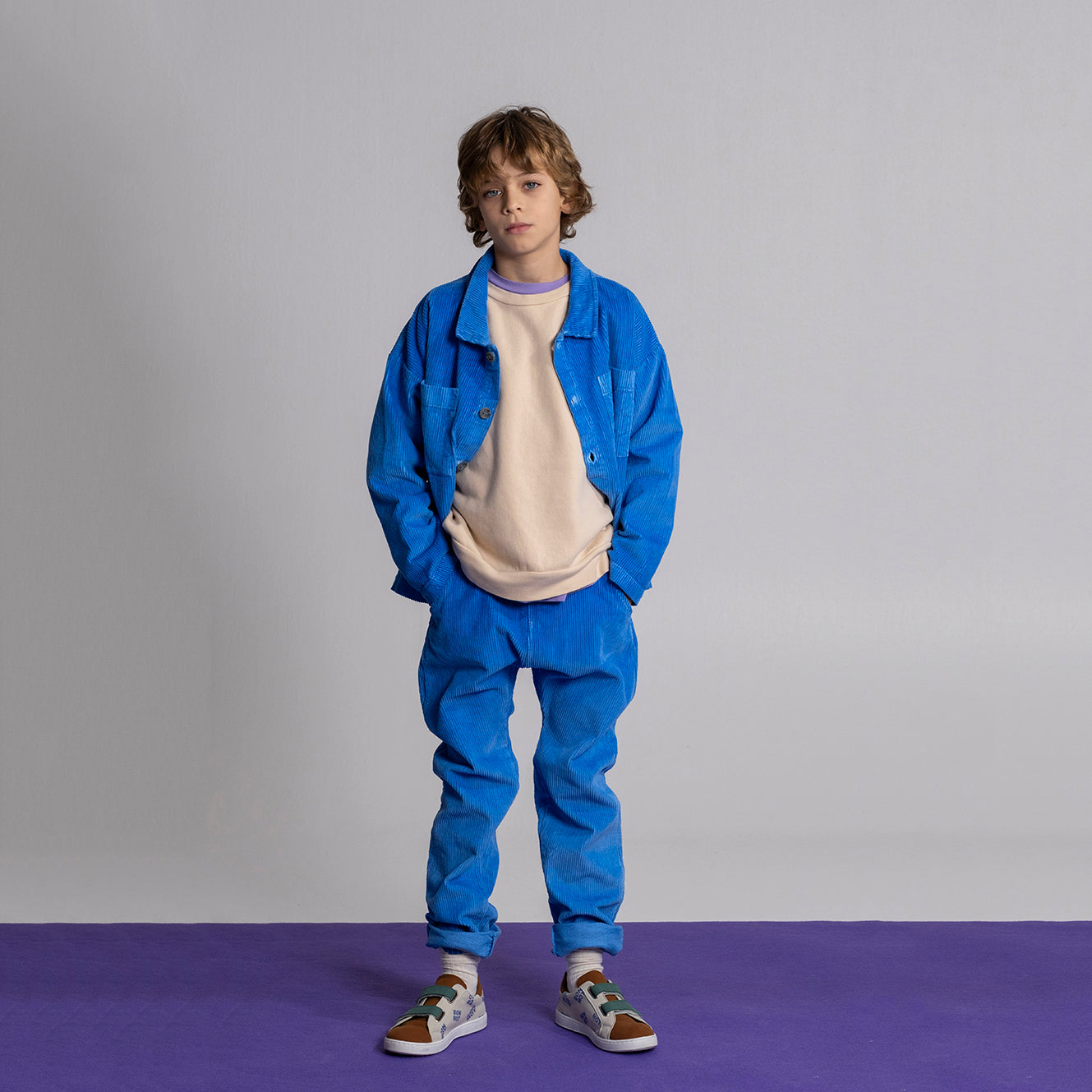 Boys & Girls Blue Corduroy Jacket