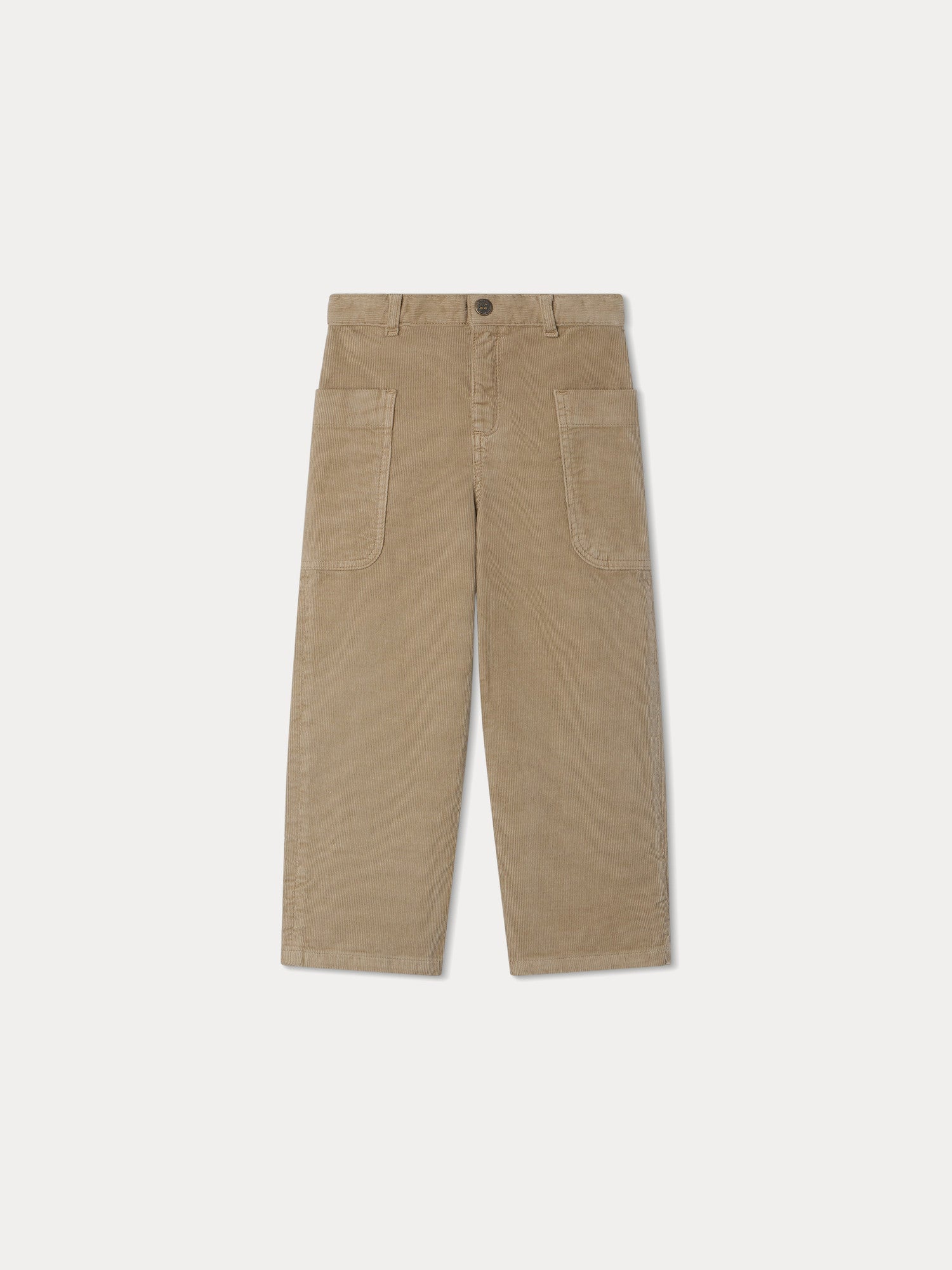 Girls Beige Corduroy Trousers