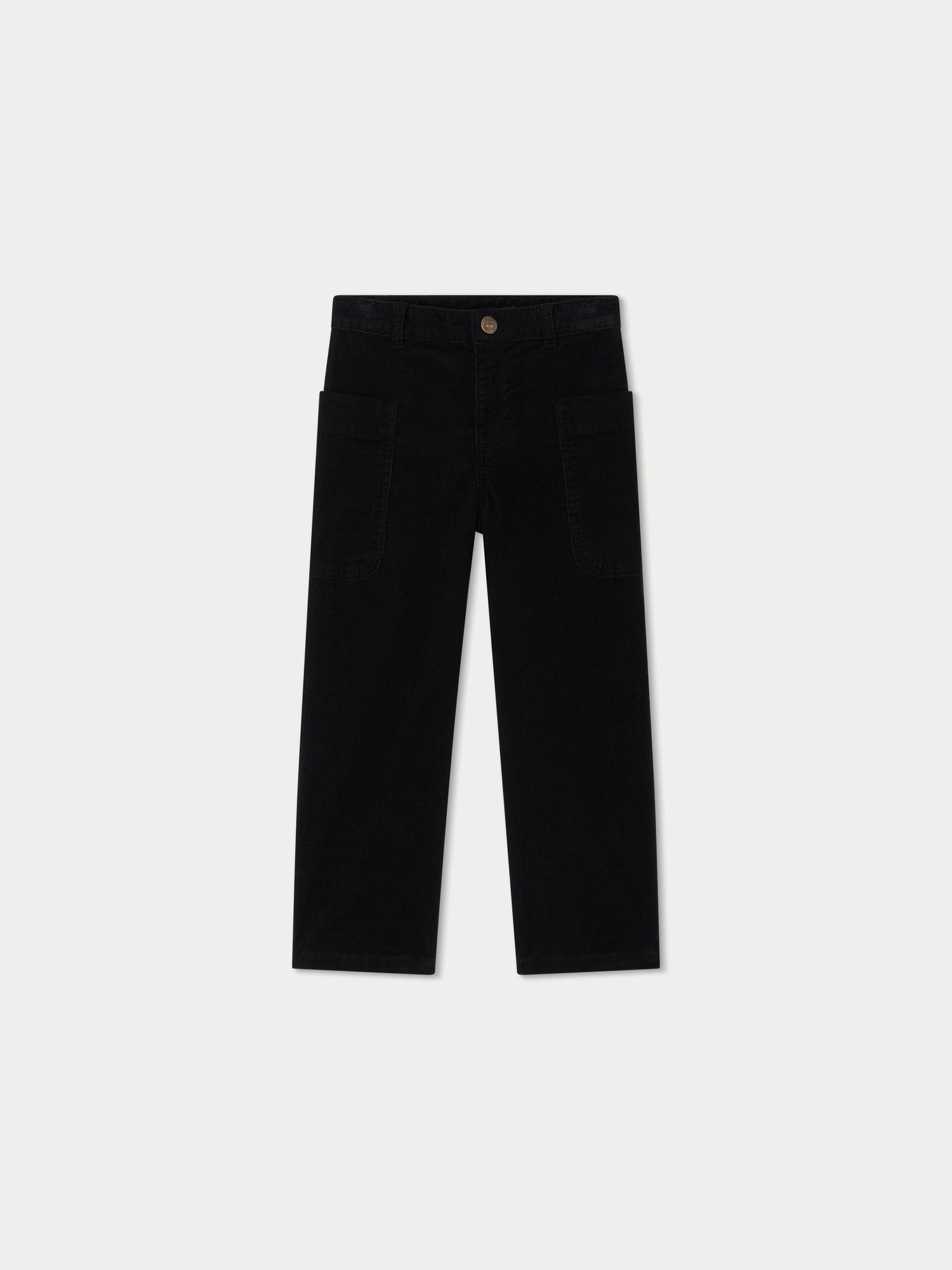 Boys Black Corduroy Trousers