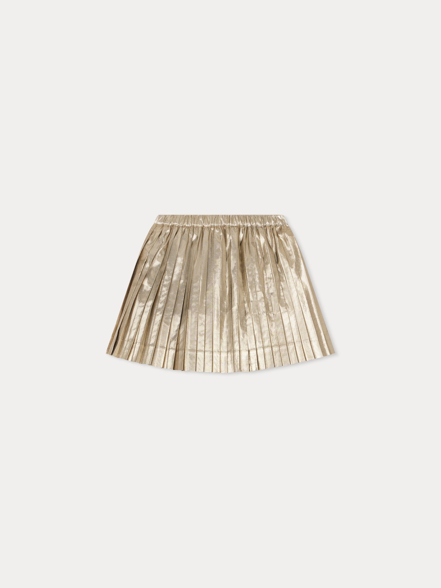Girls Champagne Pleated Skirt