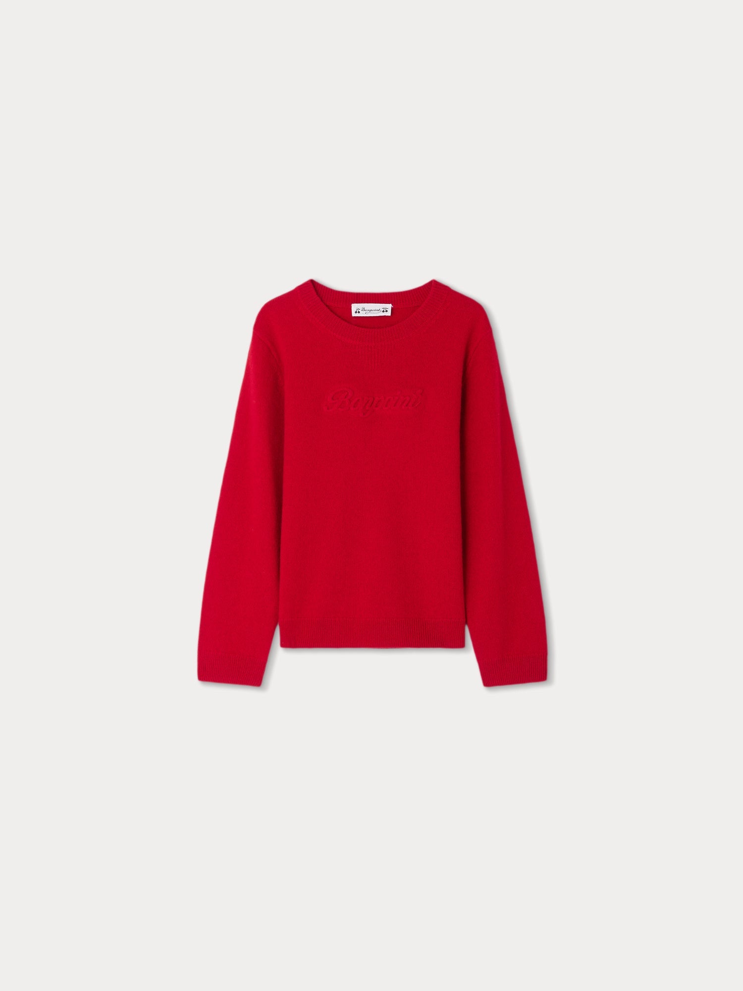 Boys Red Wool Sweater