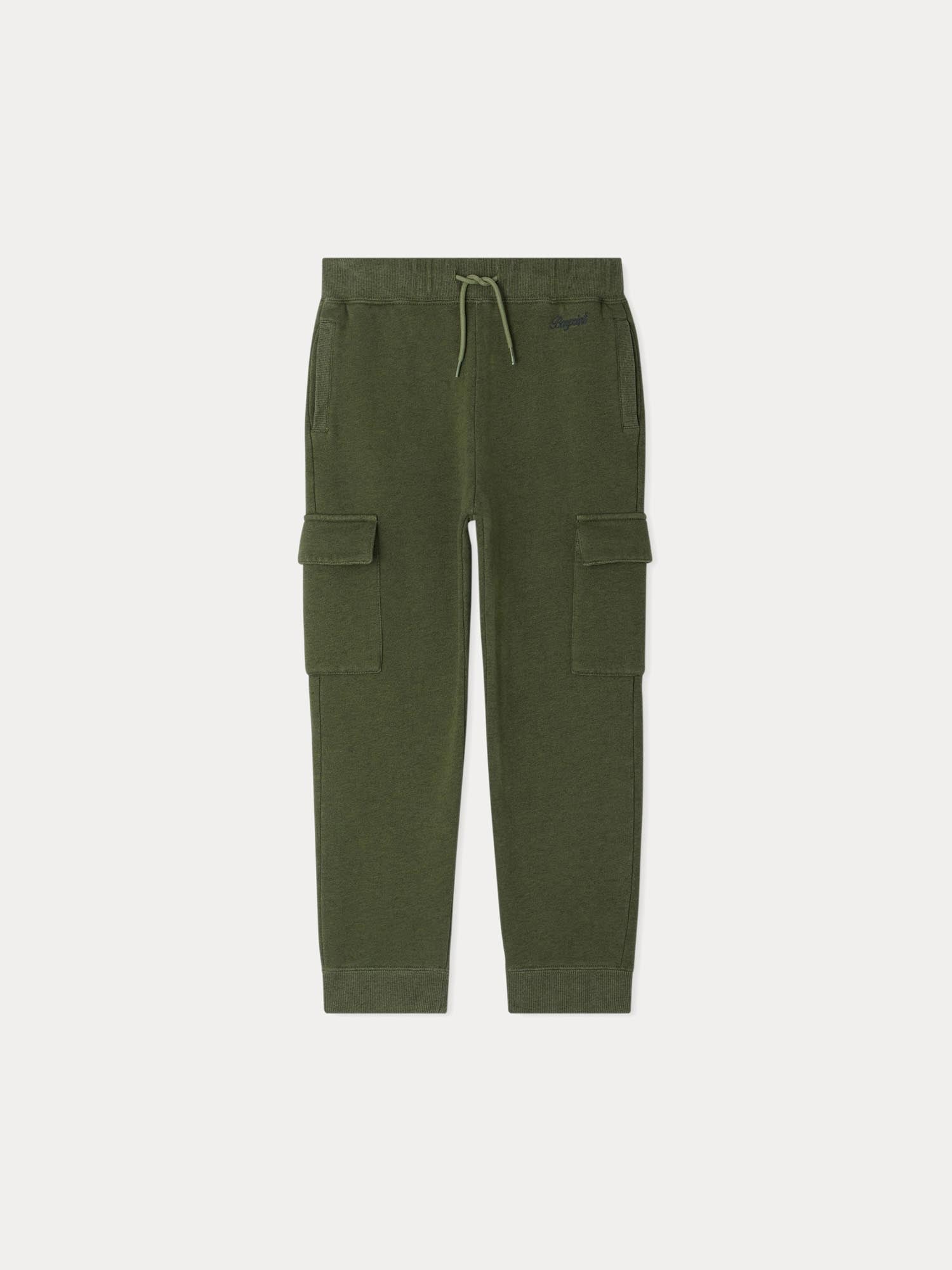 Boys Green Cotton Trousers