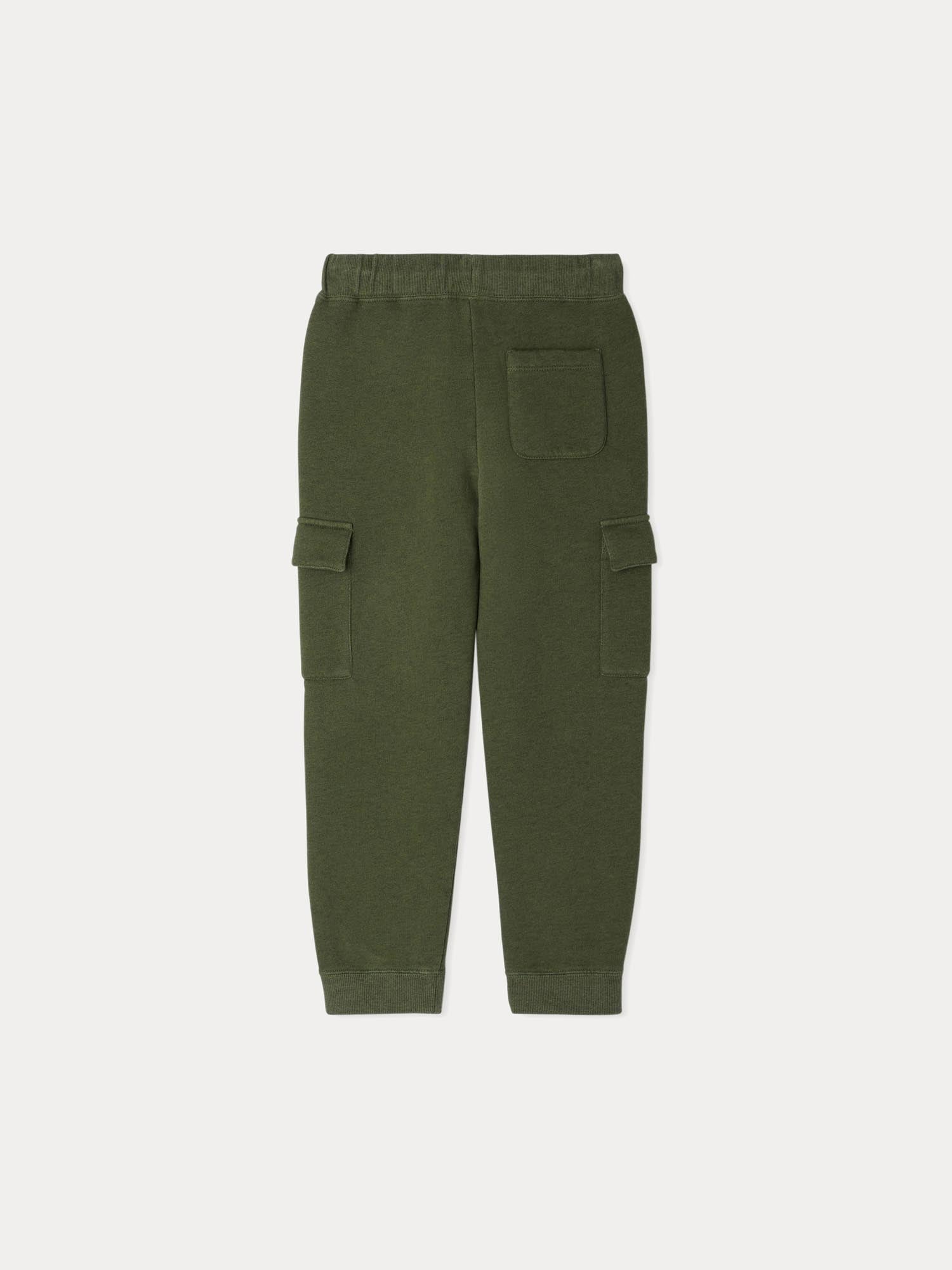 Boys Green Cotton Trousers