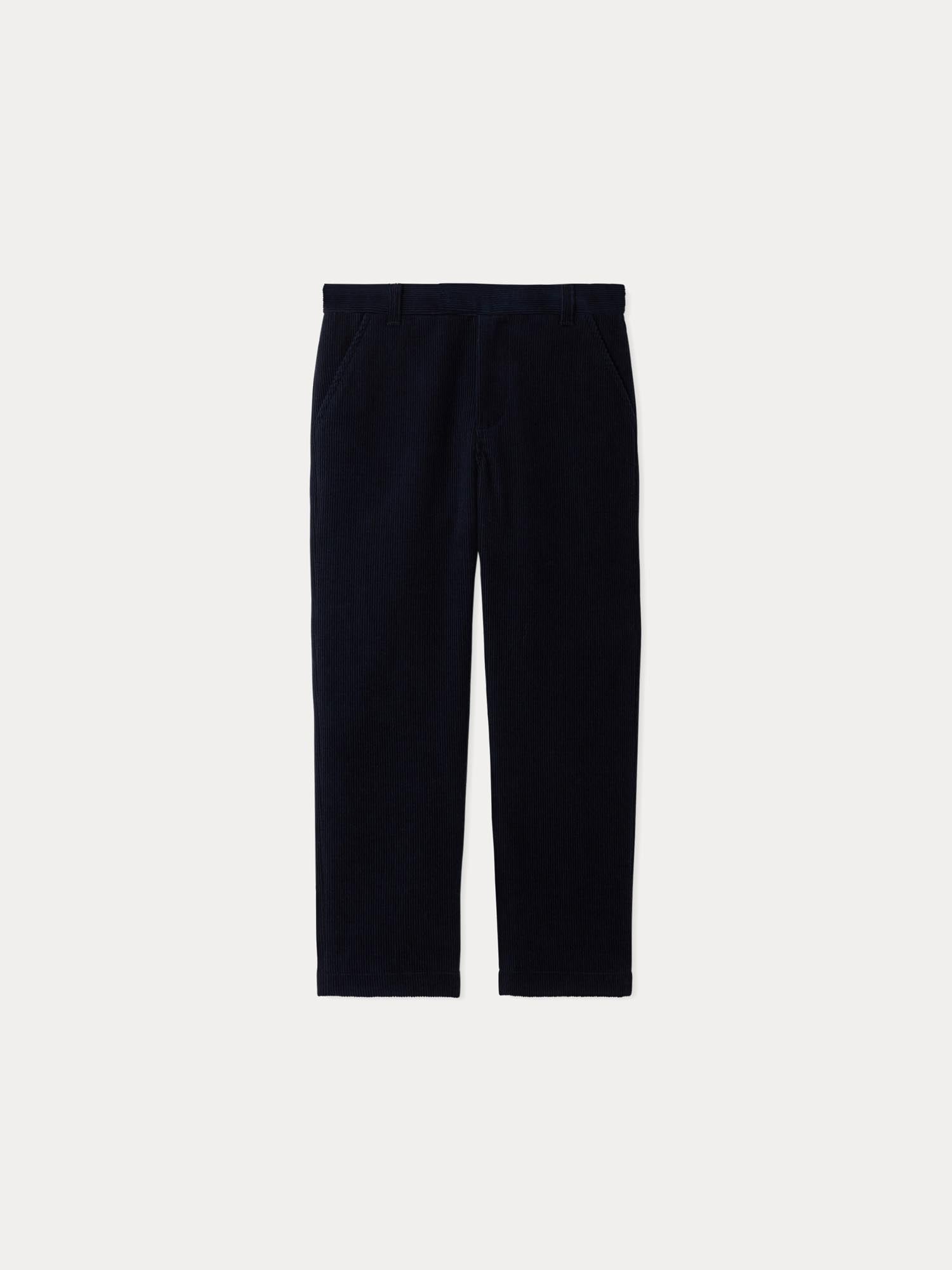 Boys Dark Blue Corduroy Trousers