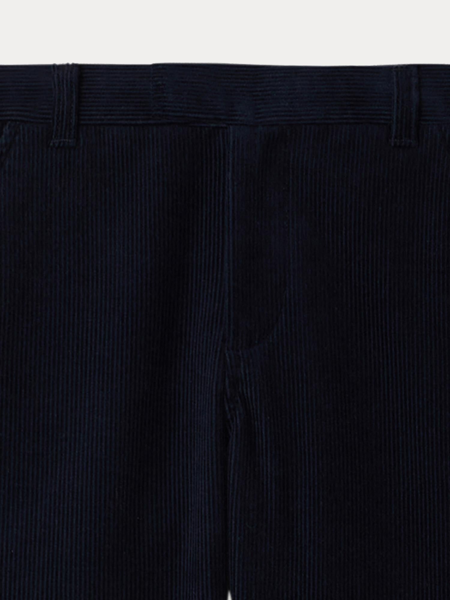 Boys Dark Blue Corduroy Trousers