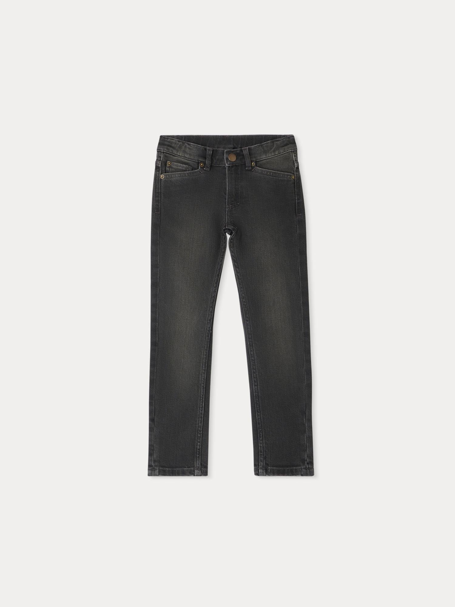 Boys Black Denim Trousers