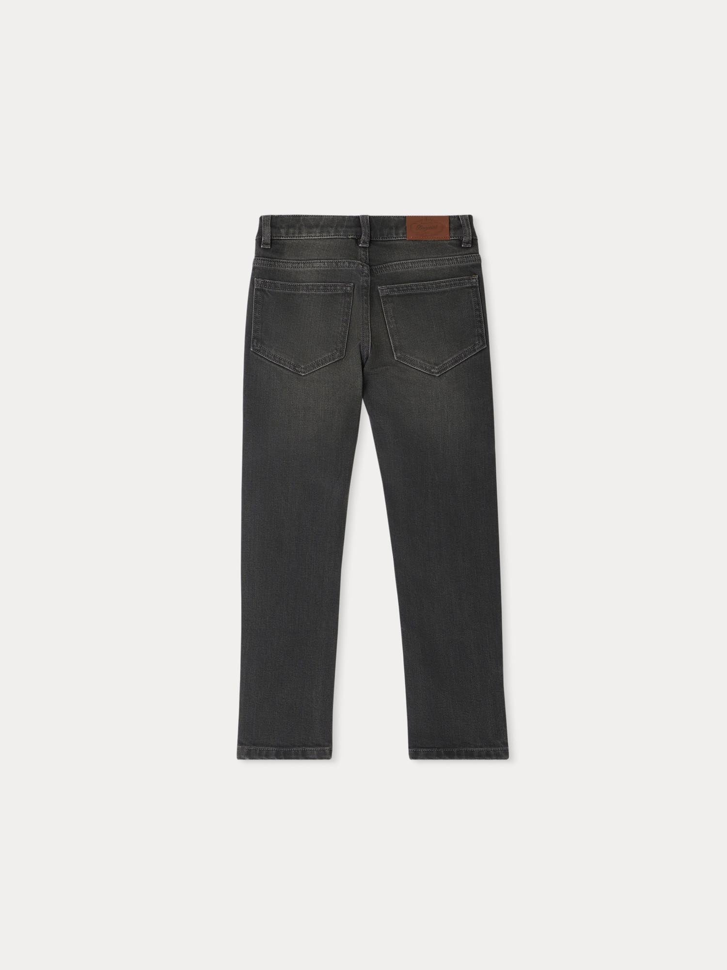 Boys Black Denim Trousers