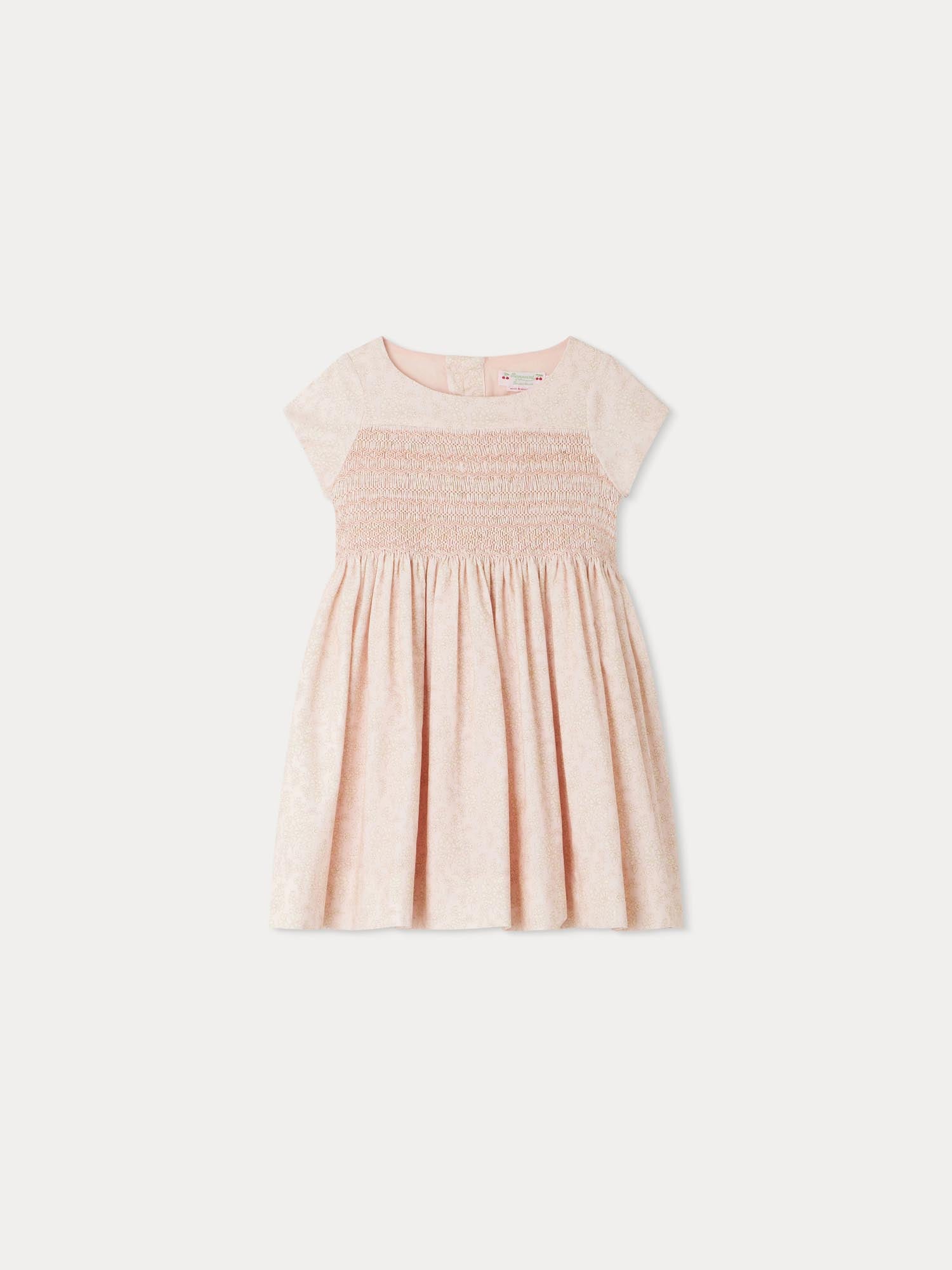 Girls Rose Velvet Dress