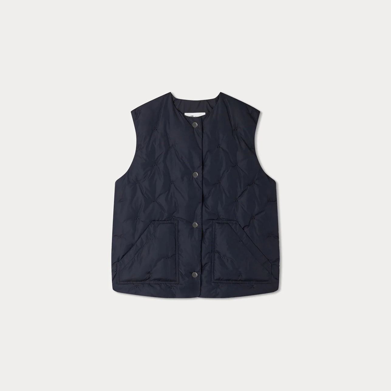 Girls Dark Blue Padded Gilet