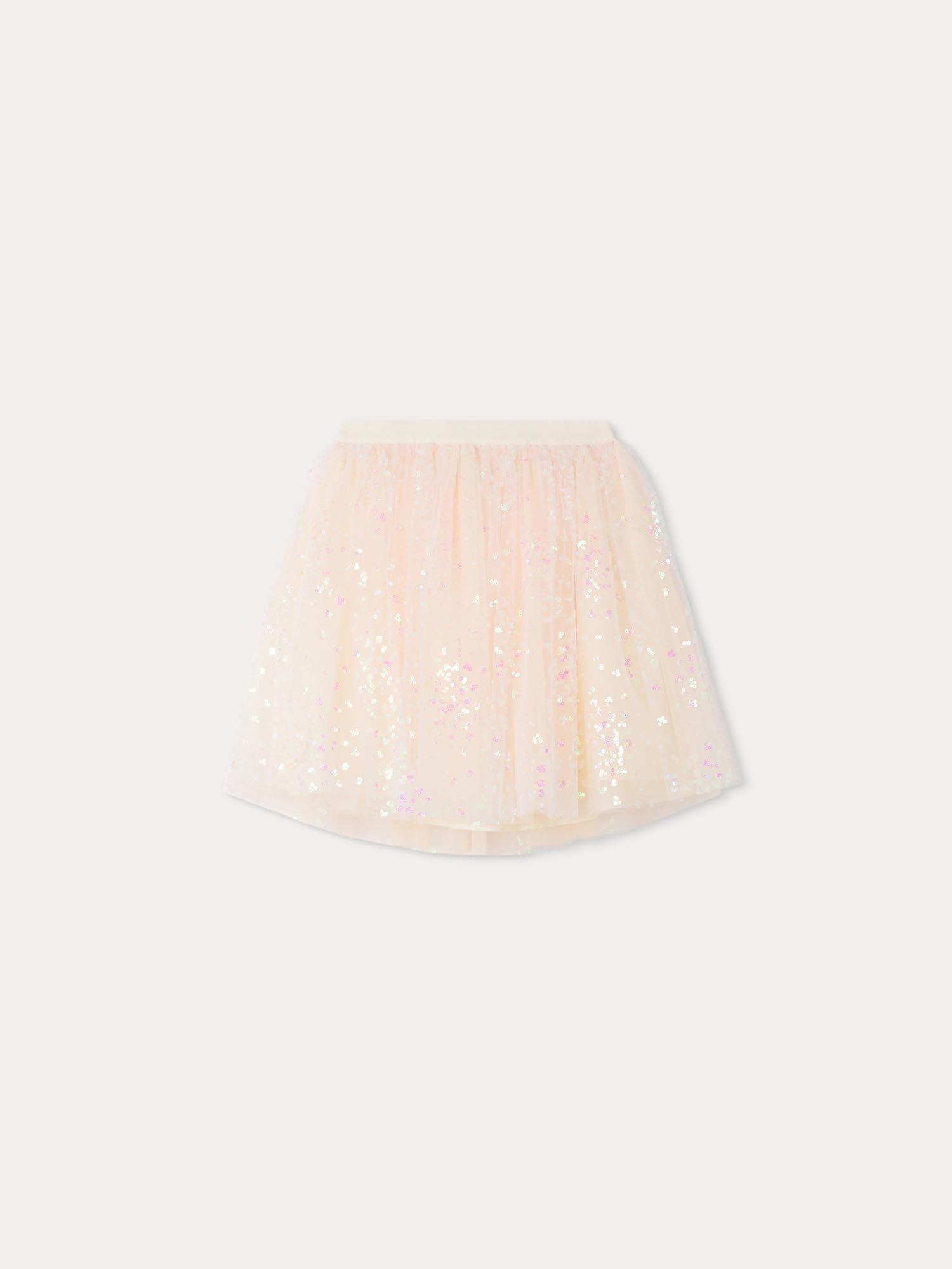 Girls Rose Sequin Skirt