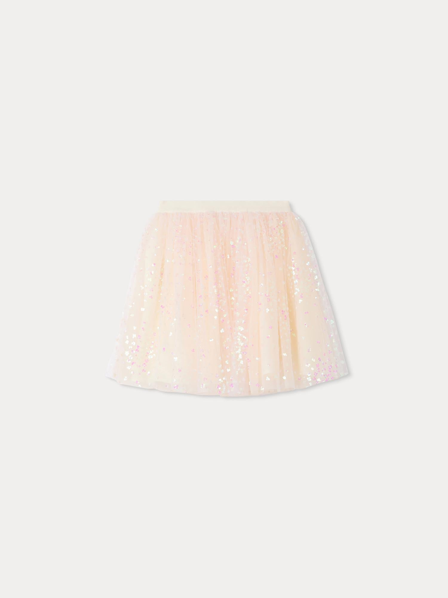 Girls Rose Sequin Skirt