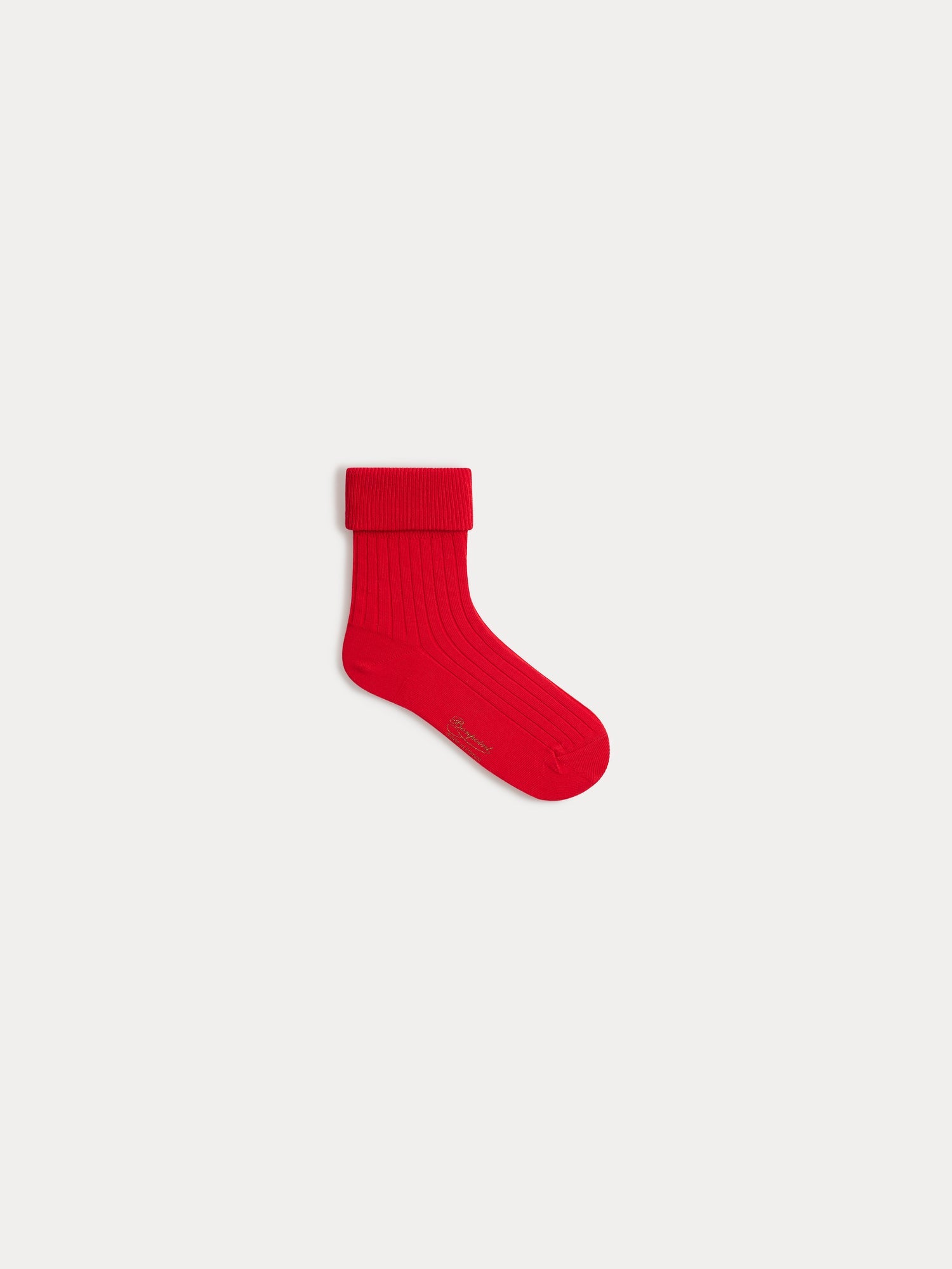 Girls Red Cotton Socks